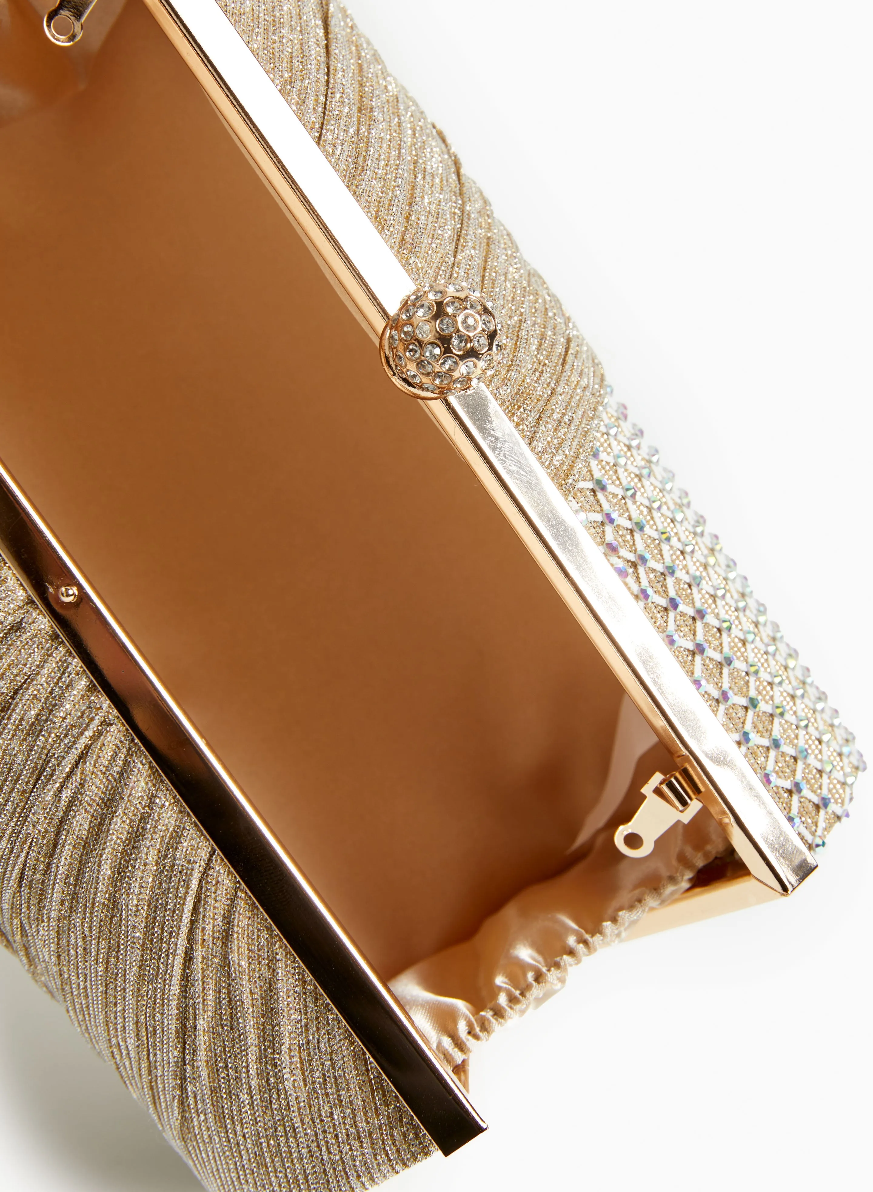Glitter Mesh Draped Clutch sold by Laura product image thumbnail 3