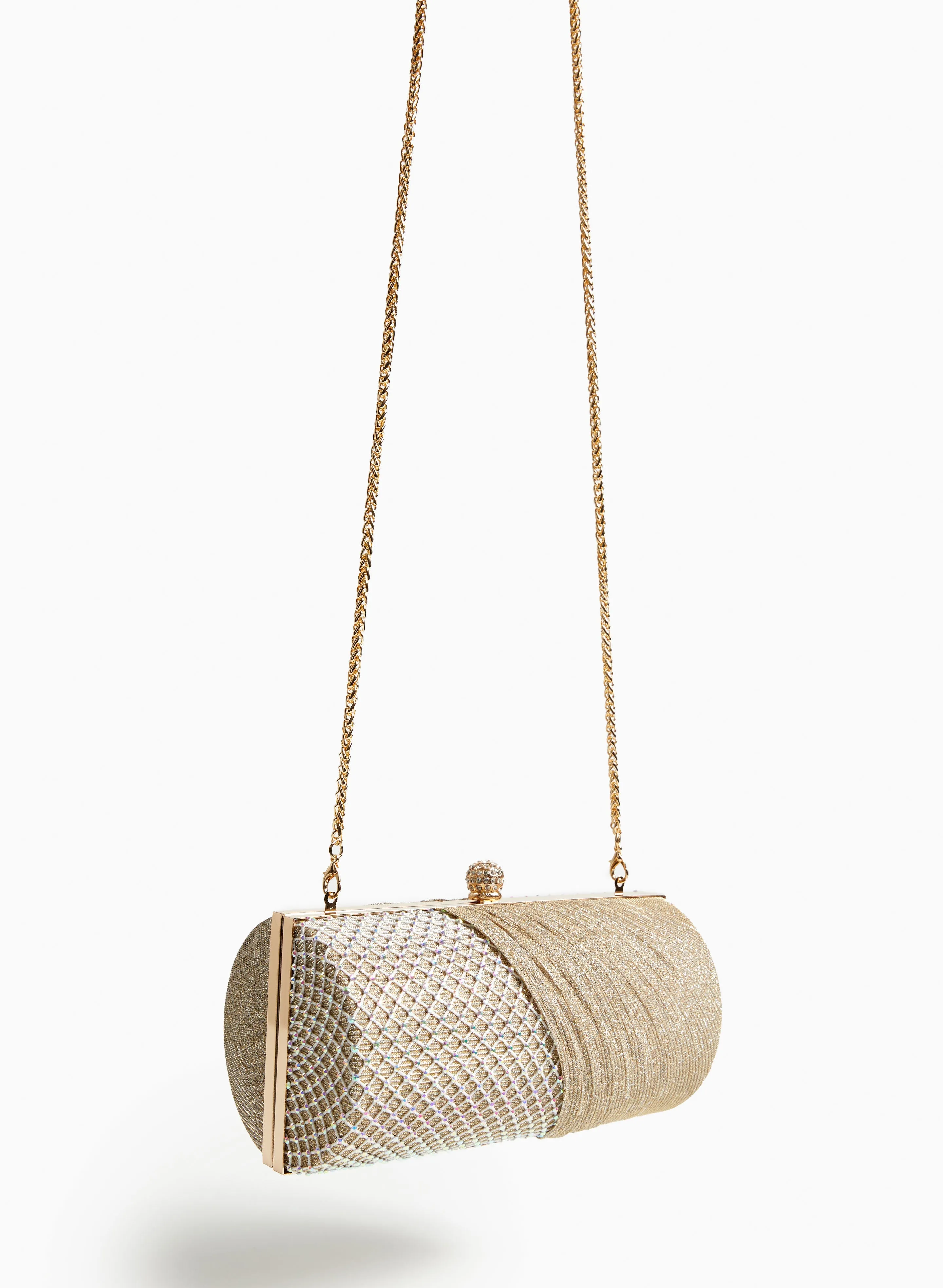 Glitter Mesh Draped Clutch sold by Laura product image thumbnail 4