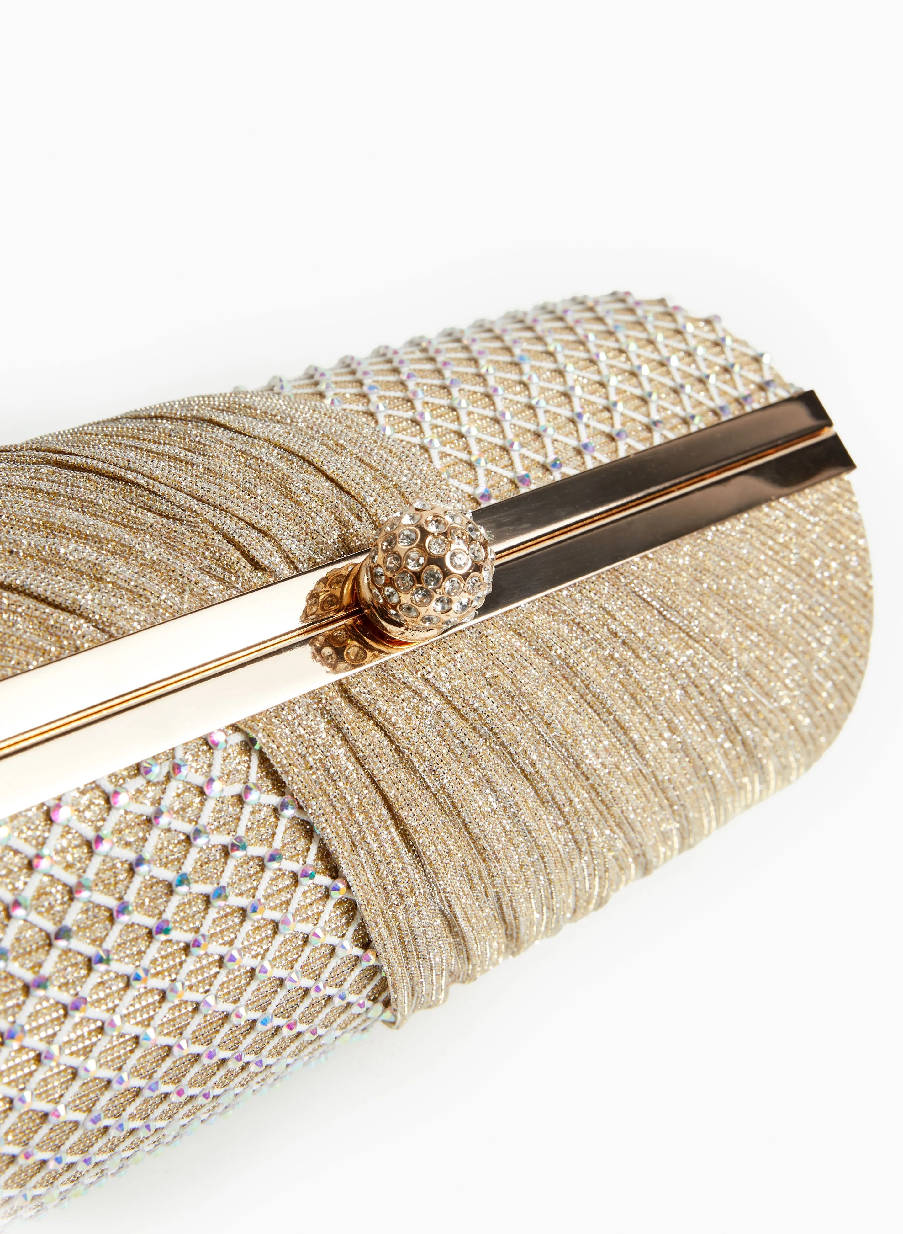 Glitter Mesh Draped Clutch sold by Laura product image thumbnail 2