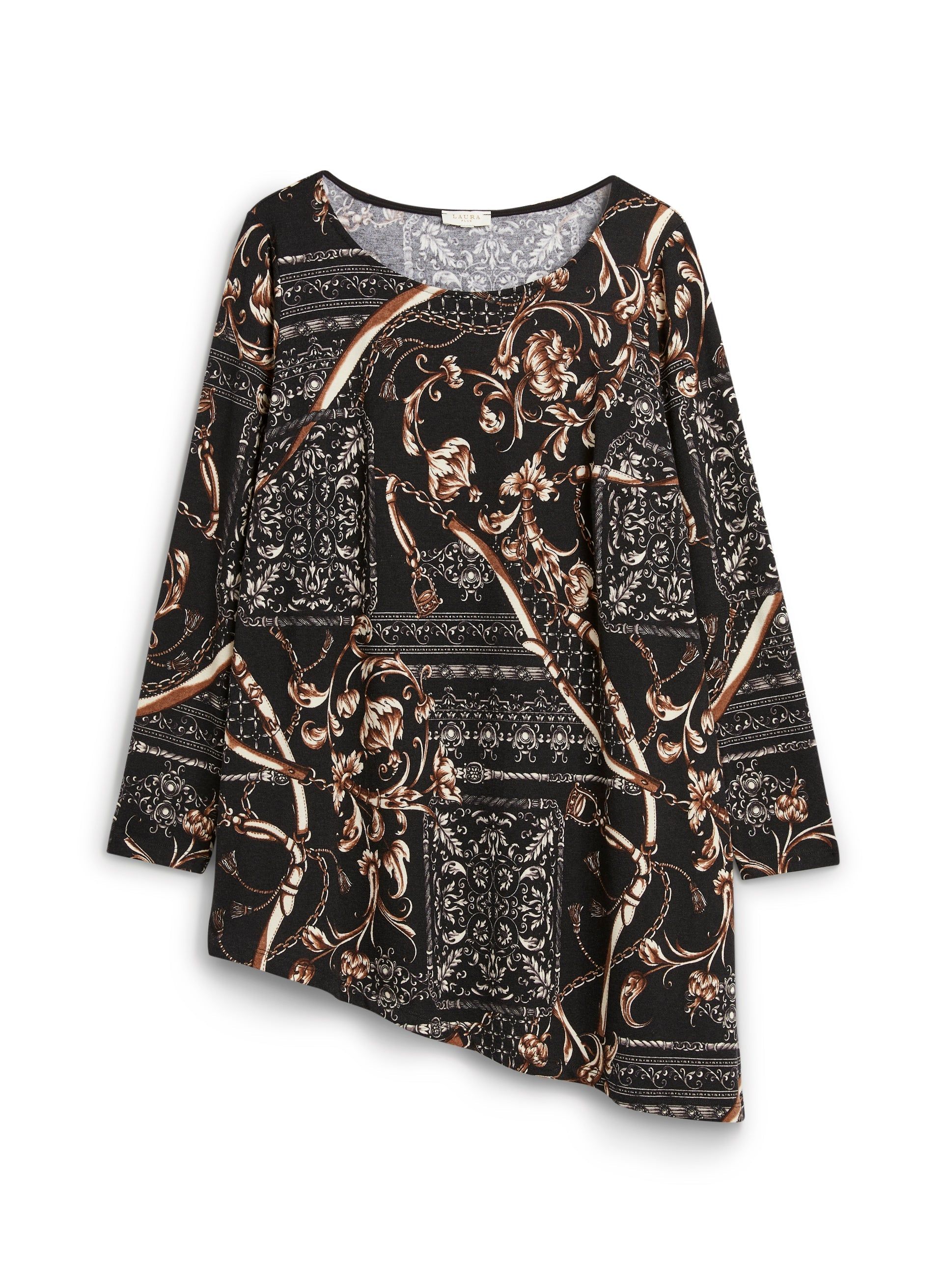 Patchwork Leaf Print Tunic sold by Laura product image thumbnail 5