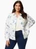 Floral Print Denim Jacket sold by Laura