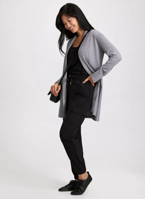 Button Detail Cardigan & Cargo Pants sold by Laura