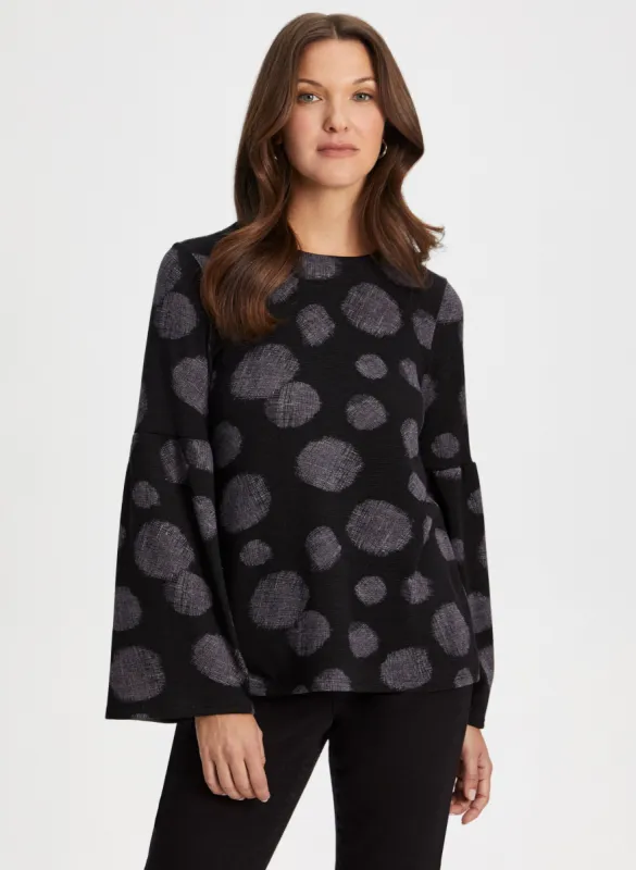 Polka Dot Knit Top sold by Laura