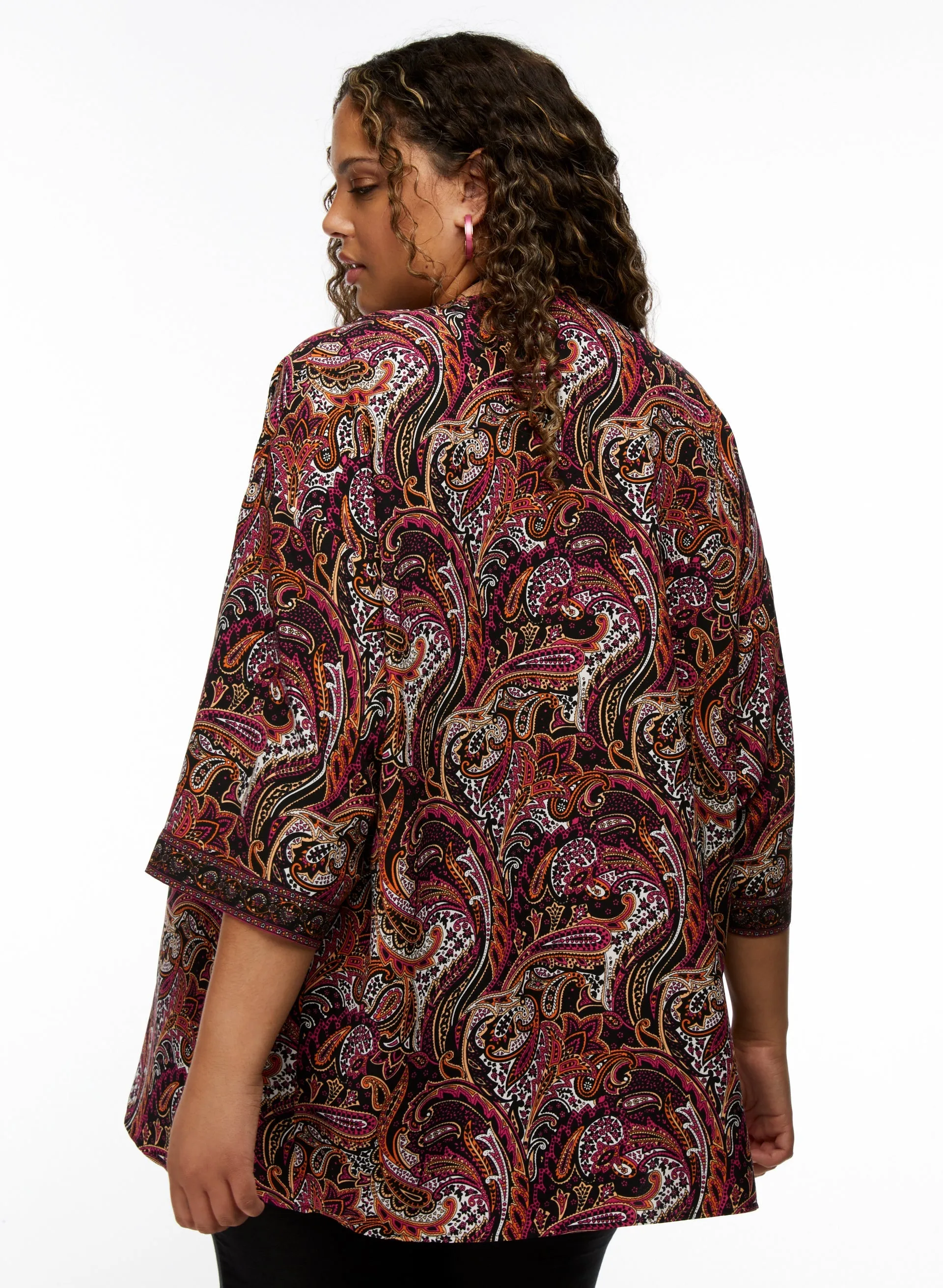 Paisley Print Open Front Top sold by Laura product image thumbnail 4