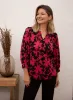 3/4 Sleeve Two-Tone Top sold by Laura