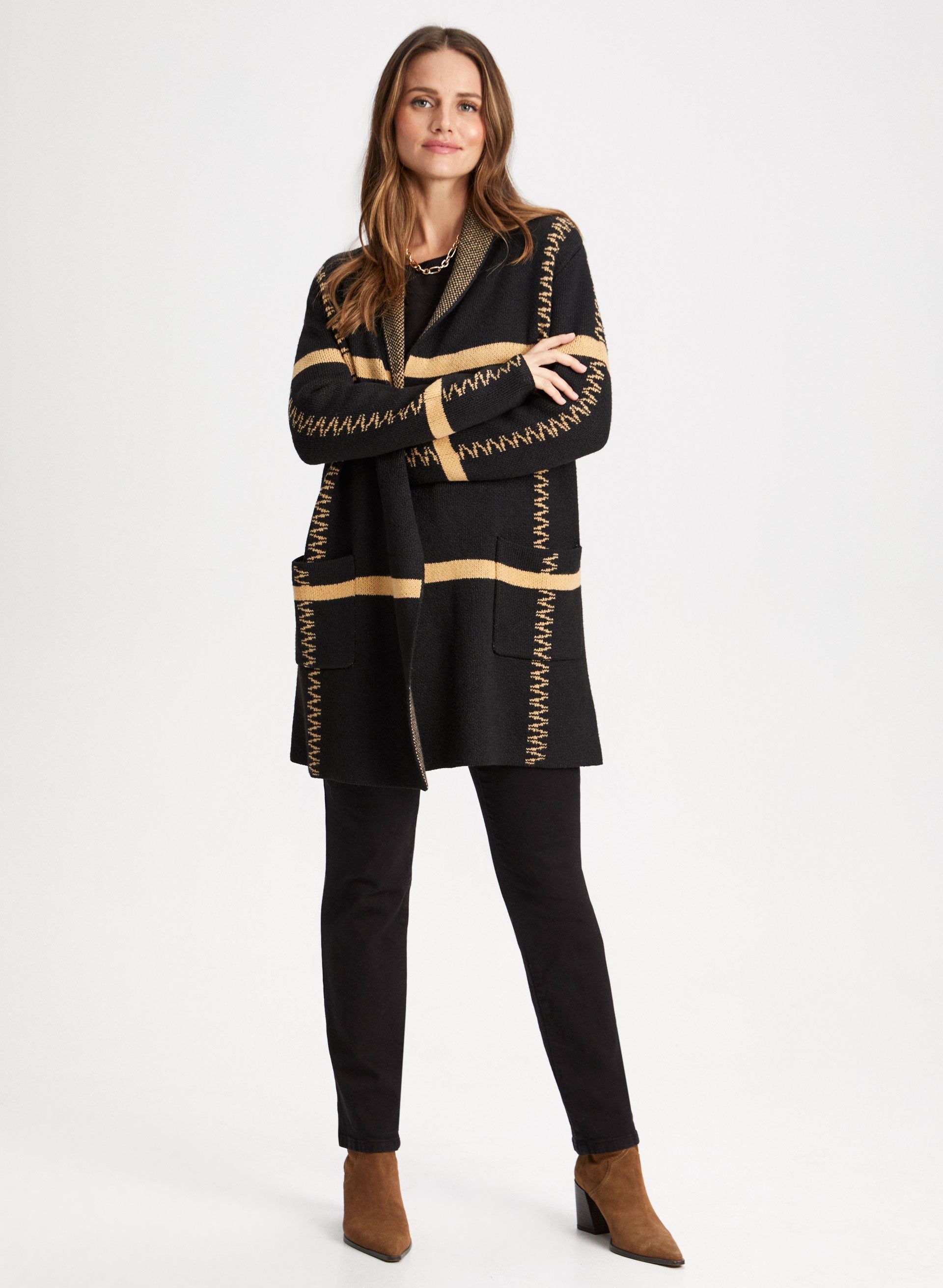 Linear Motif Coatigan sold by Laura product image thumbnail 5