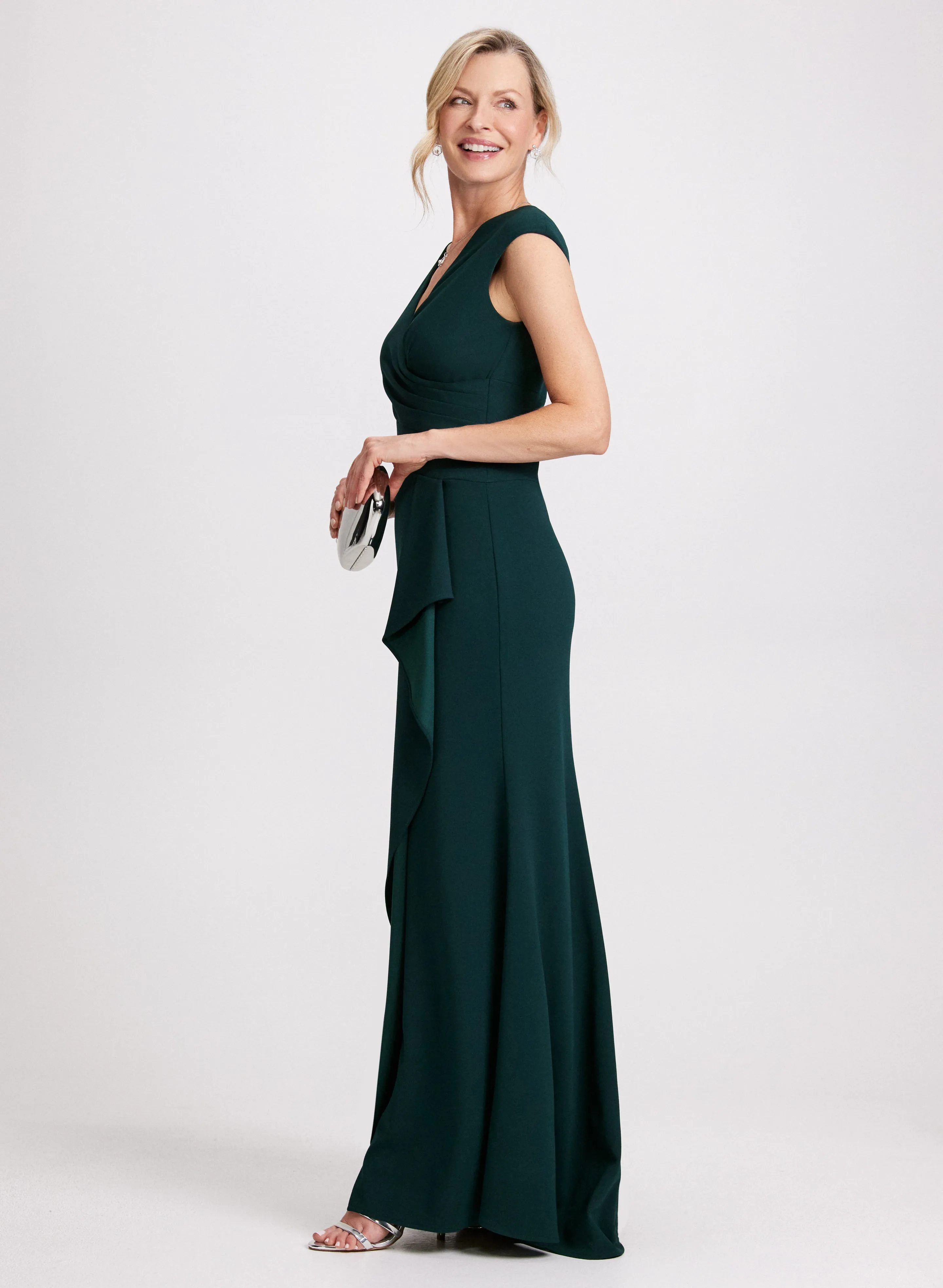 Crossover Flounce Detail Dress sold by Laura product image thumbnail 2