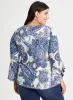 Paisley Print Ruffle Sleeve Top sold by Laura