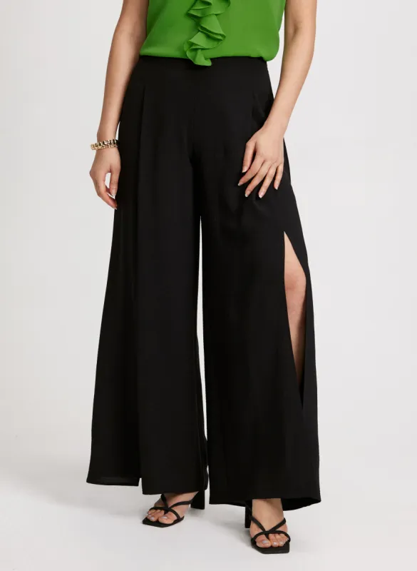 Olivia Slit Hem Wide-Leg Pants - Regular sold by Laura