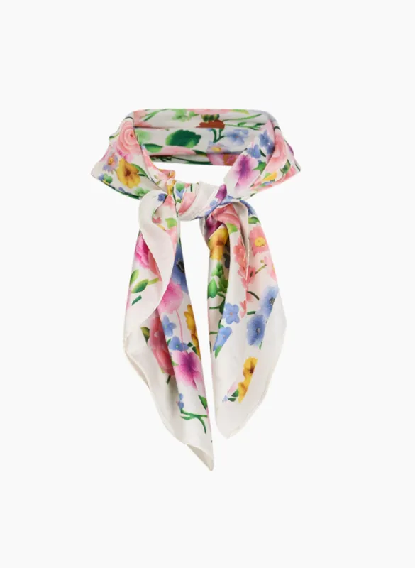 Floral Print Square Scarf sold by Laura