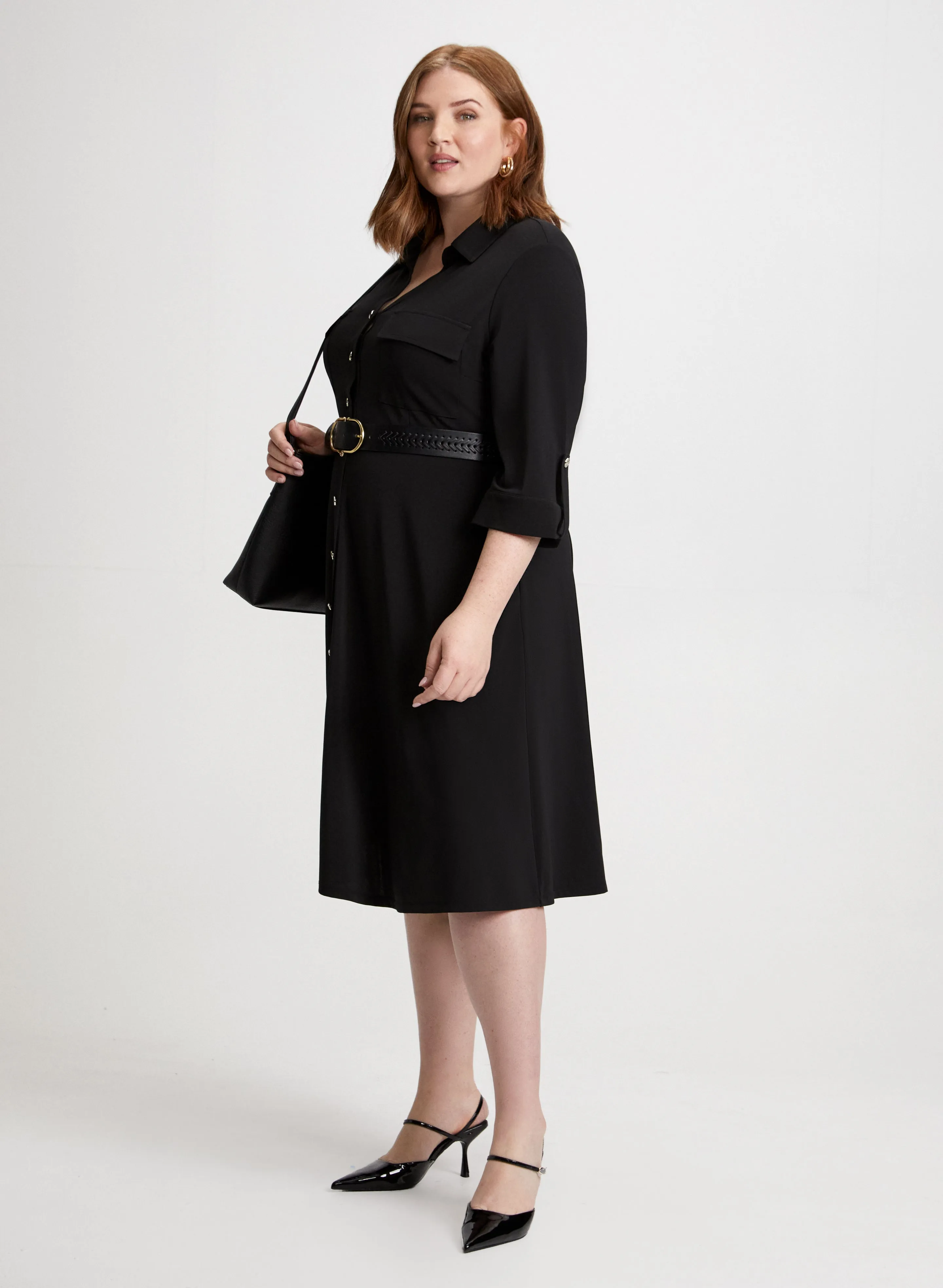 Button Front Dress & Bag sold by Laura