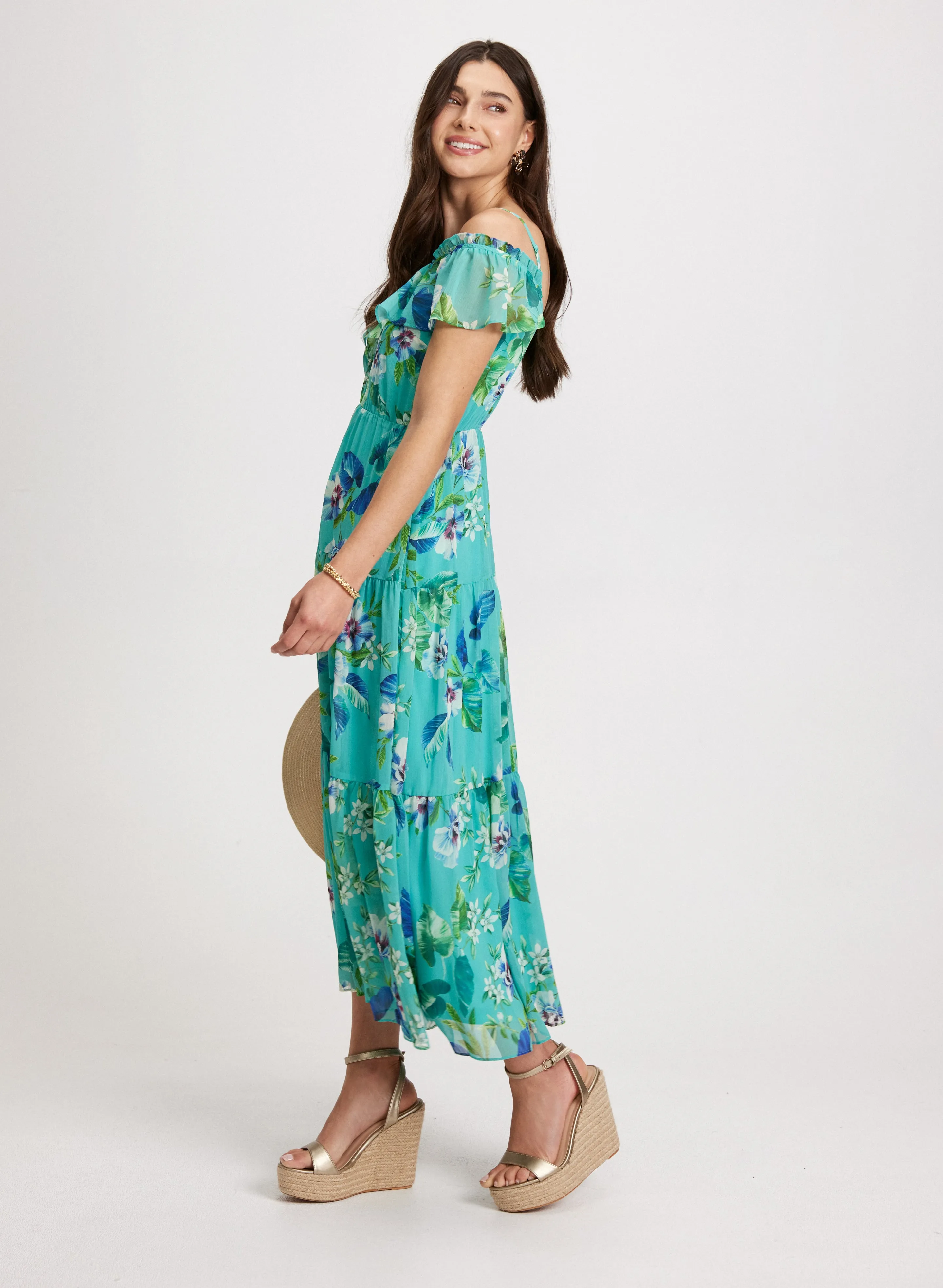 Floral Chiffon Maxi Dress sold by Laura product image thumbnail 2