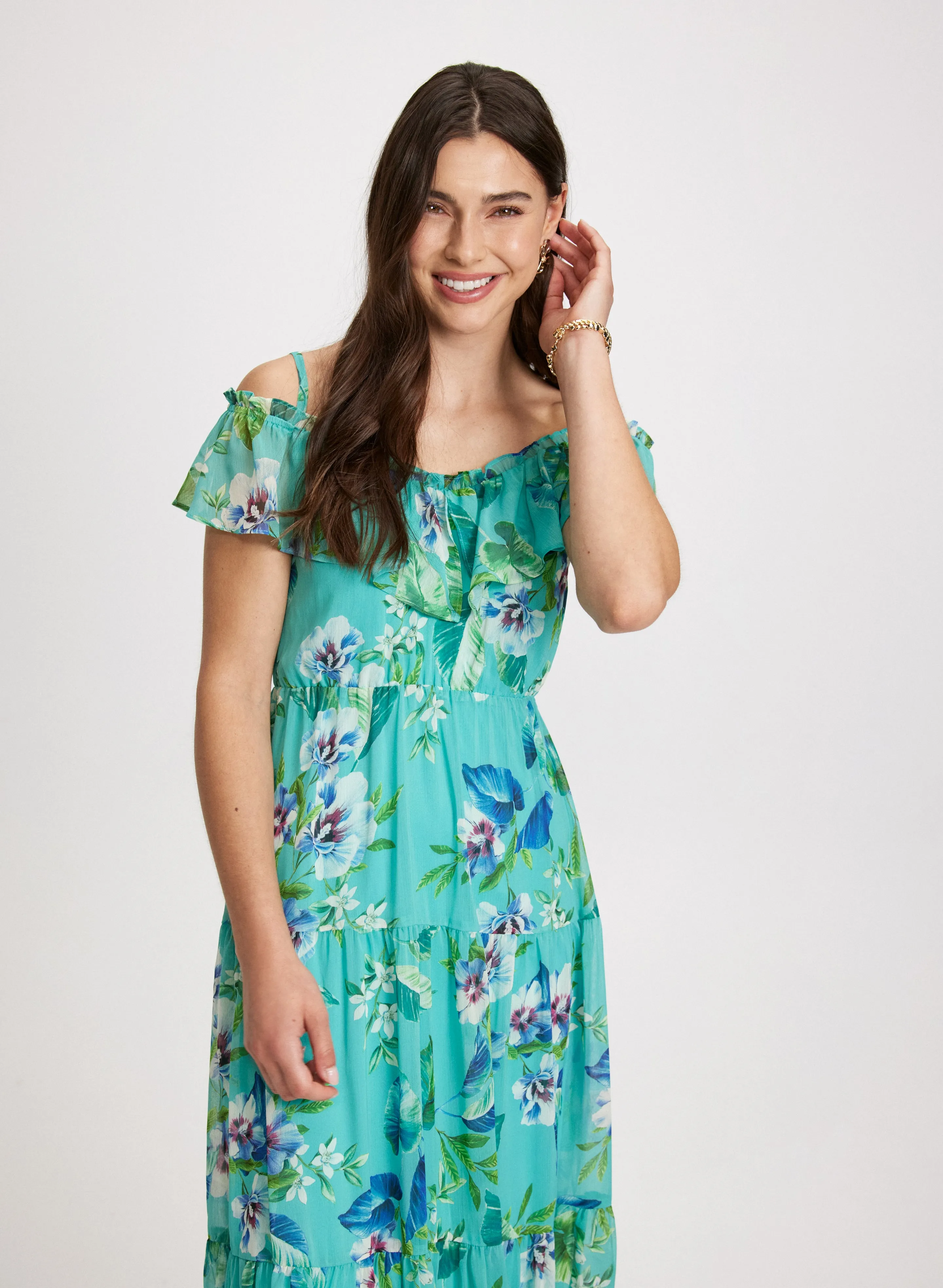 Floral Chiffon Maxi Dress sold by Laura product image thumbnail 4