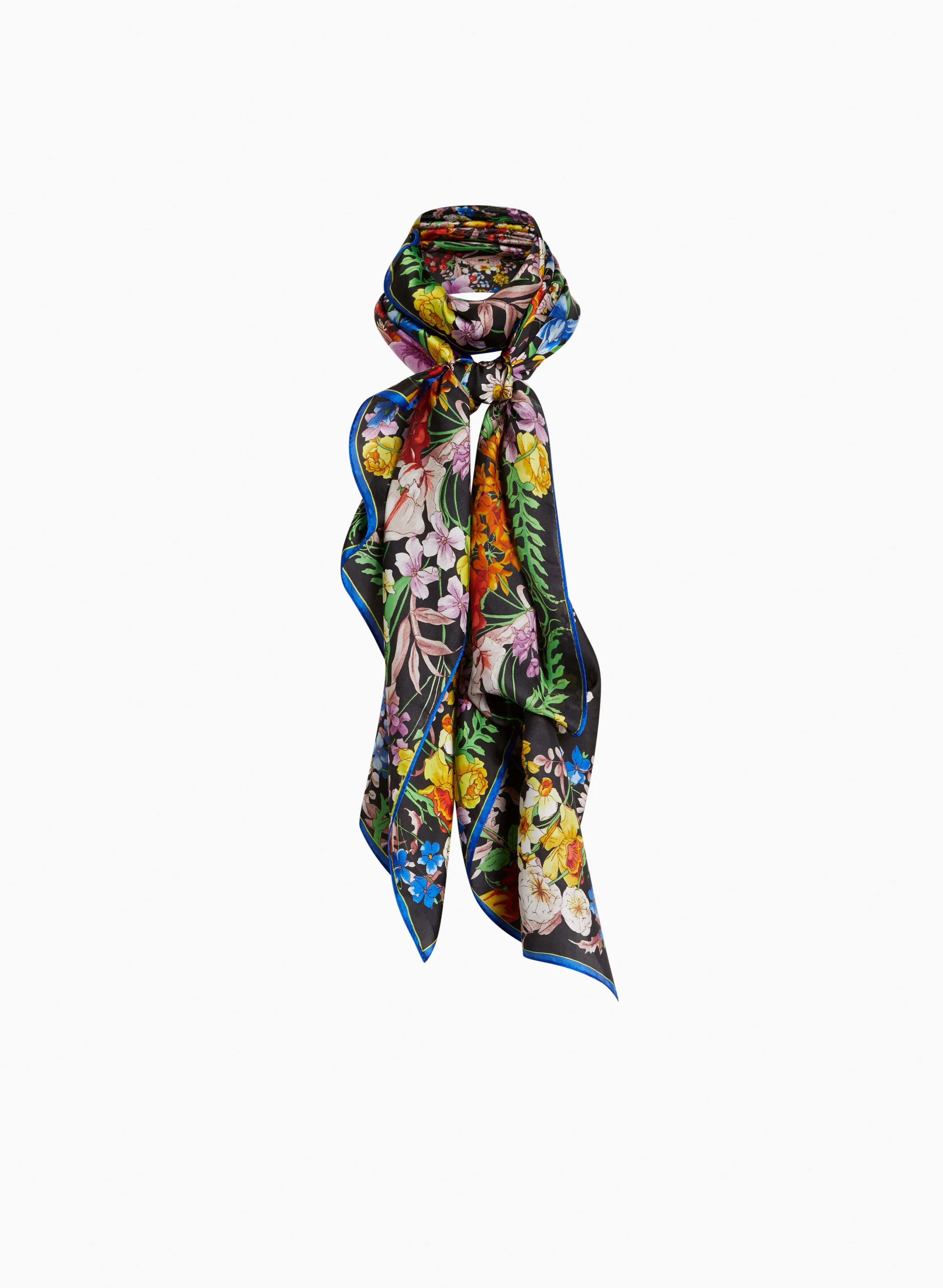 Floral Motif Oblong Scarf sold by Laura