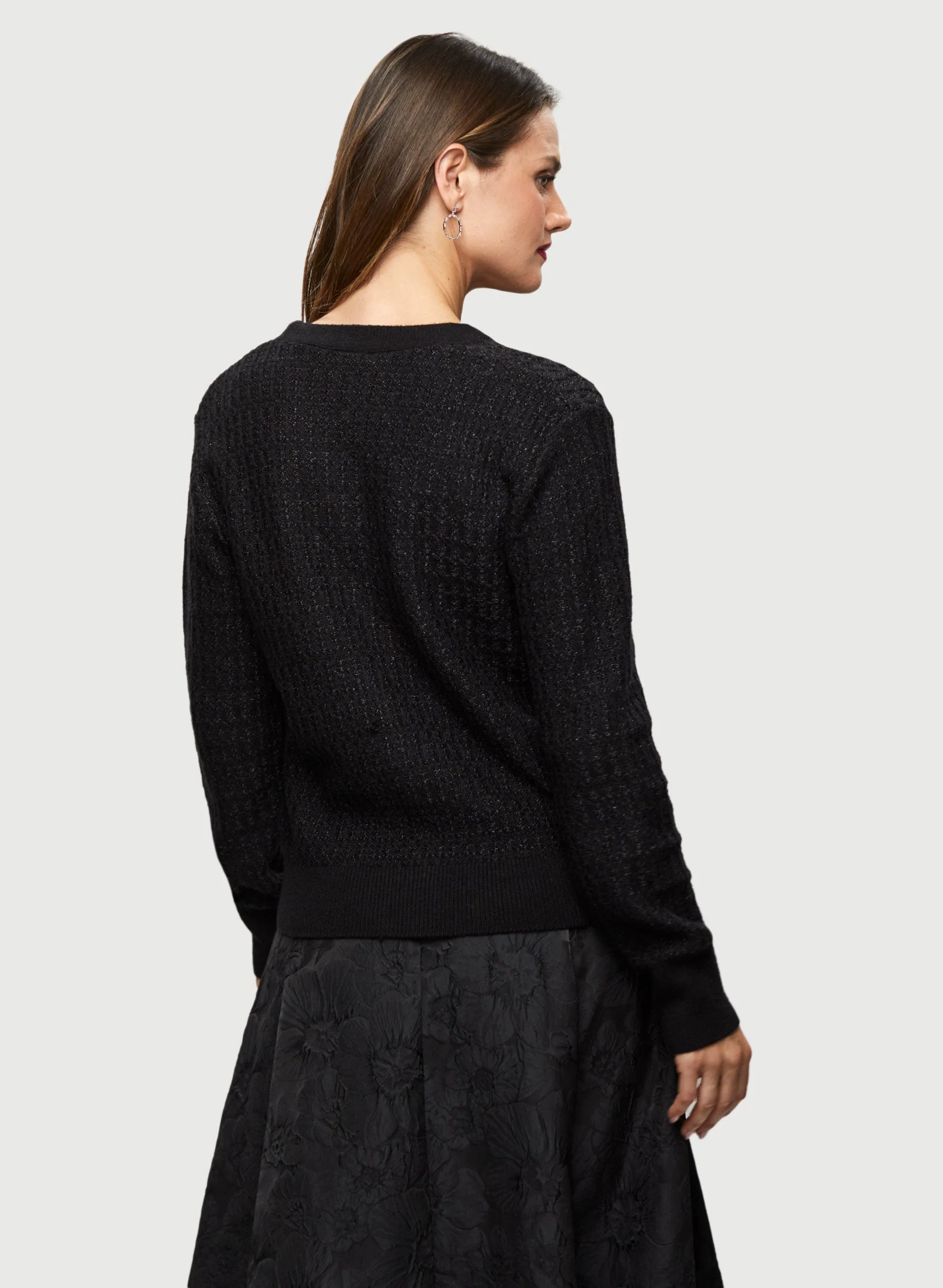 Rhinestone Button Detail Cardigan sold by Laura product image thumbnail 4