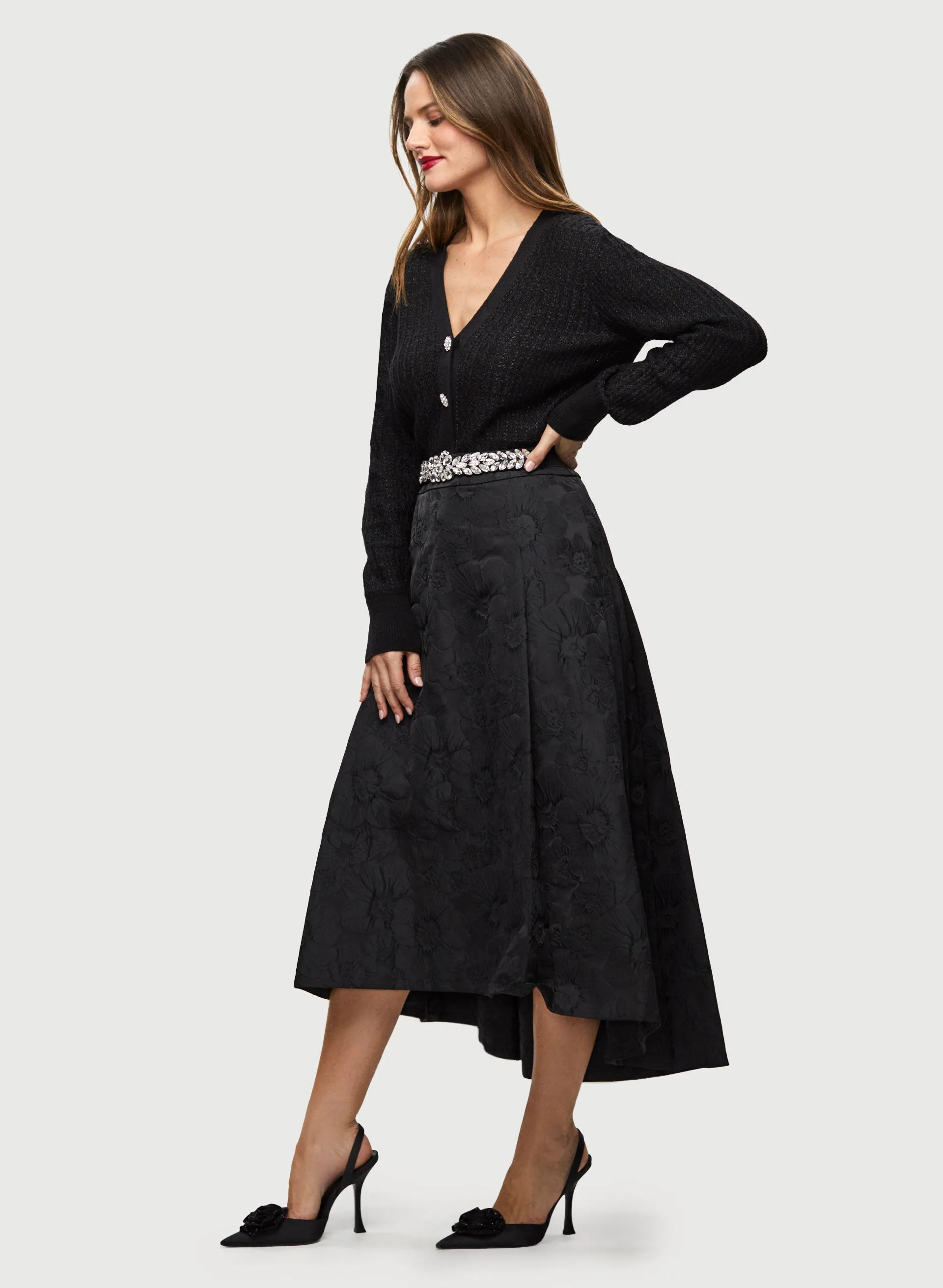 Rhinestone Button Detail Cardigan sold by Laura product image thumbnail 3