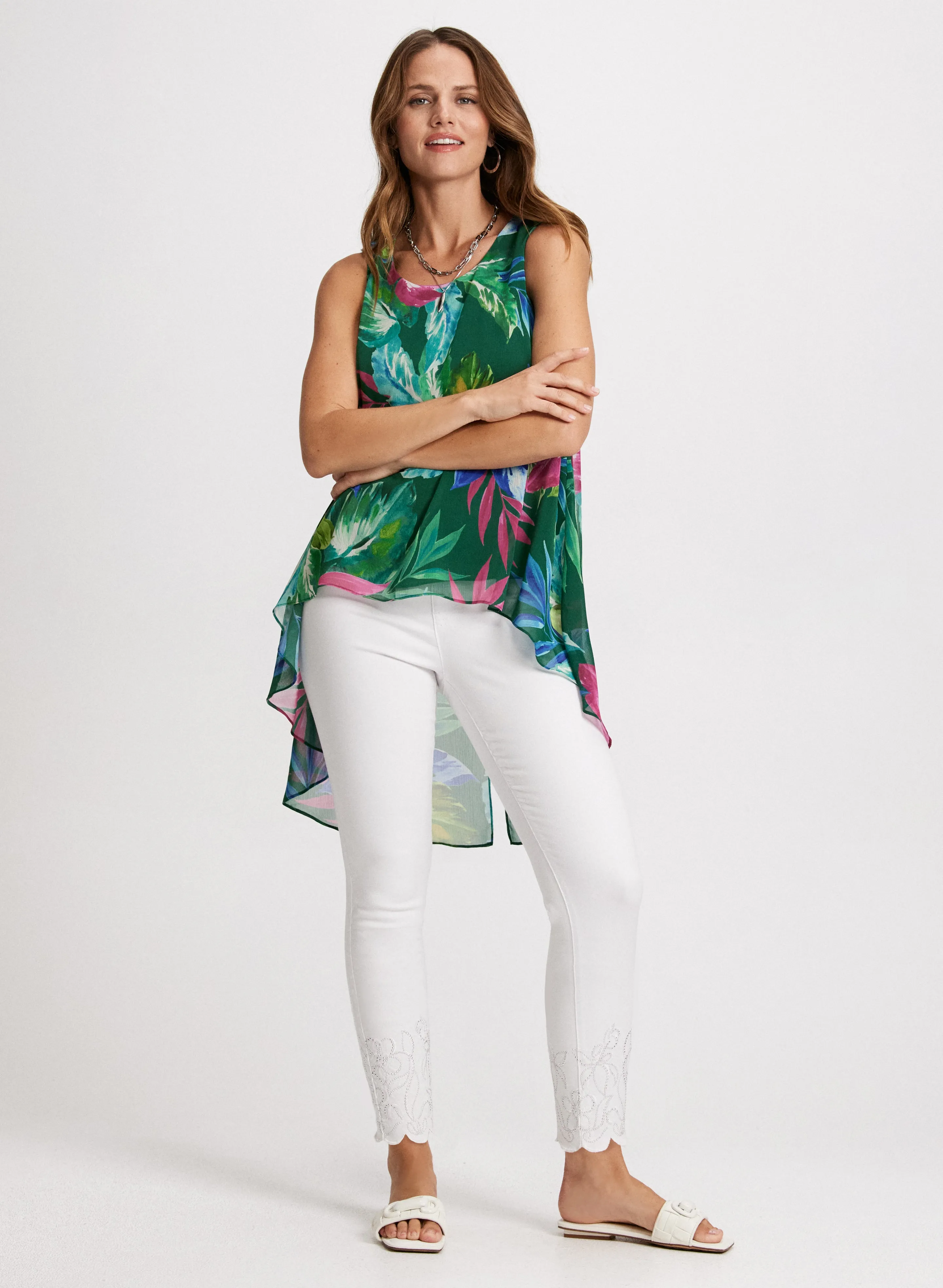 Tropical Print Asymmetrical Blouse sold by Laura product image thumbnail 3