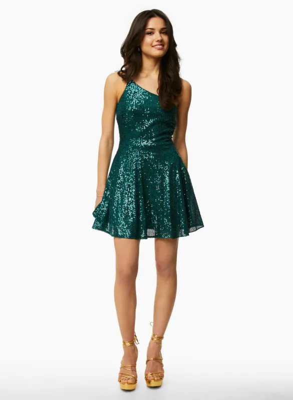 One Shoulder Sequin Dress sold by Laura