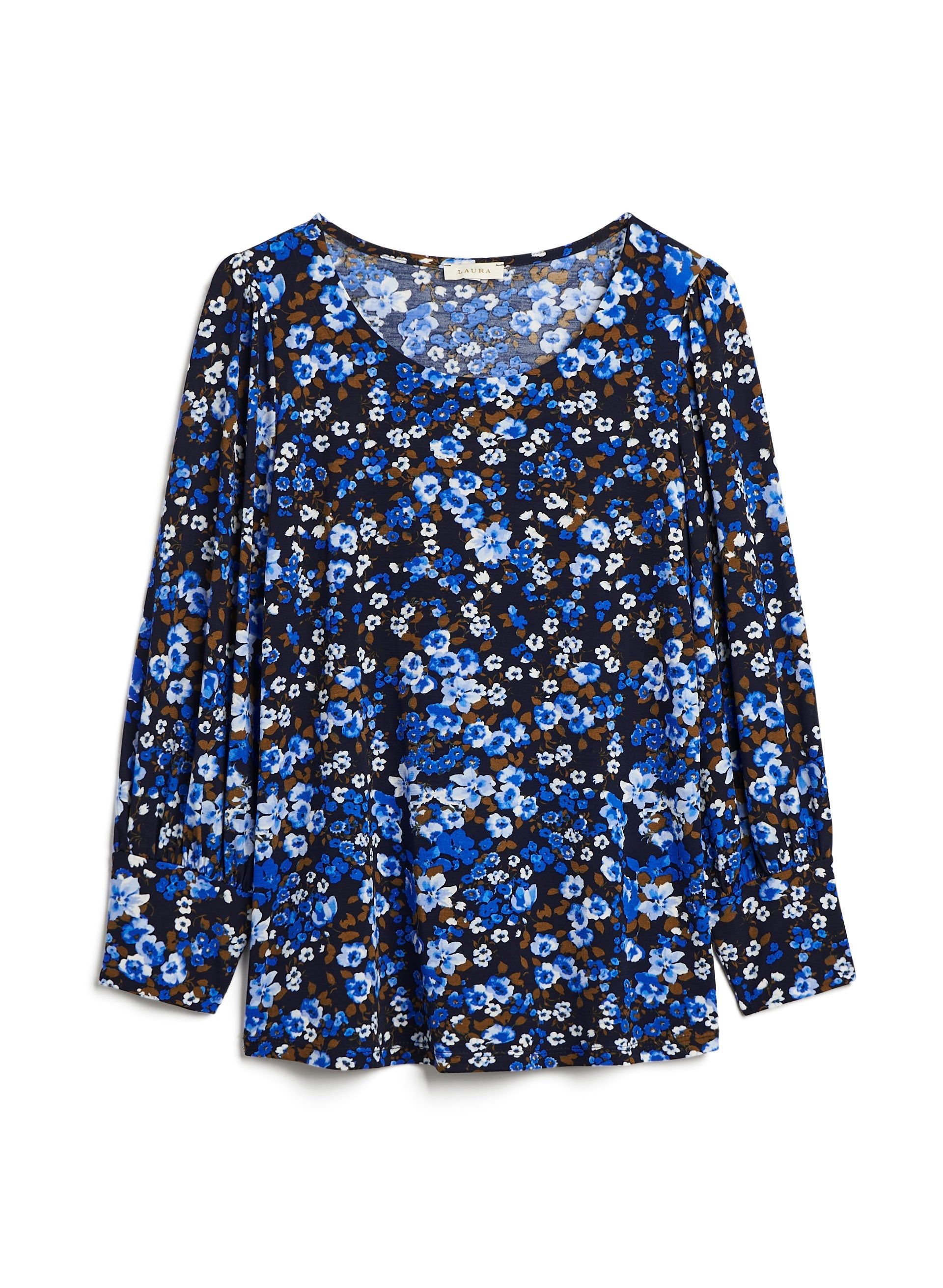 Floral Print Puff Sleeve Blouse sold by Laura product image thumbnail 5