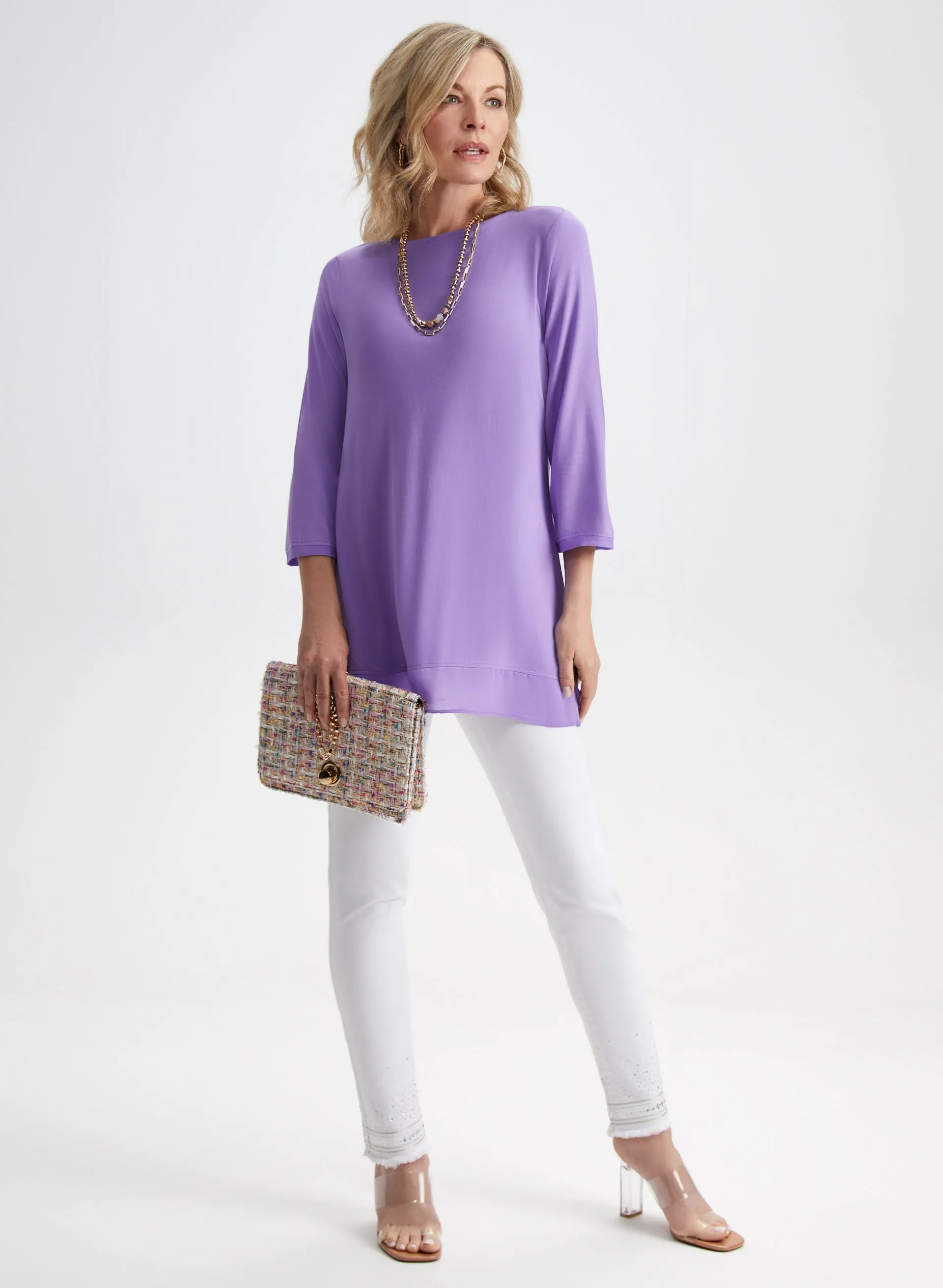 3/4 Sleeve Tunic Tee sold by Laura product image thumbnail 4