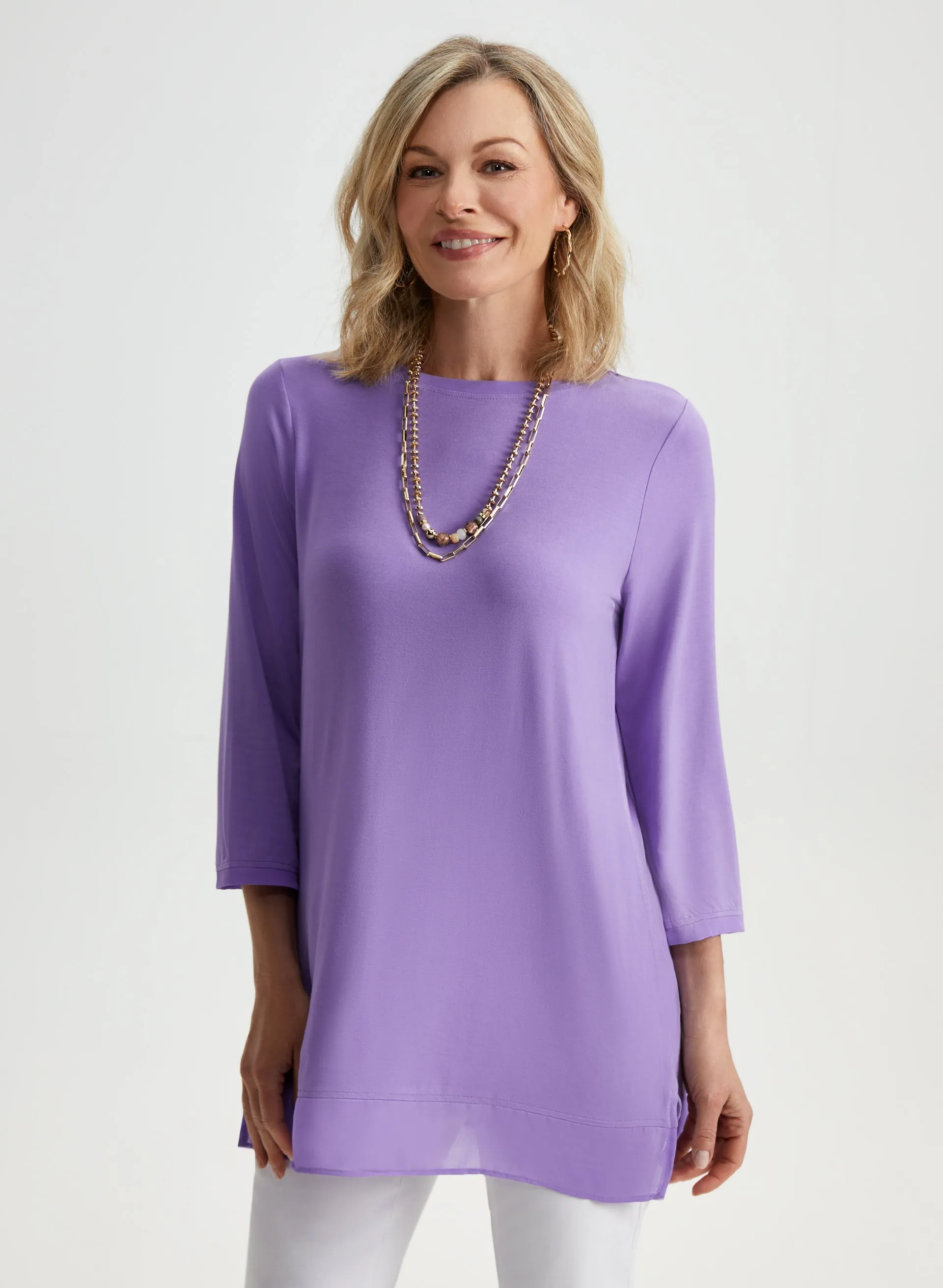 3/4 Sleeve Tunic Tee sold by Laura product image thumbnail 5