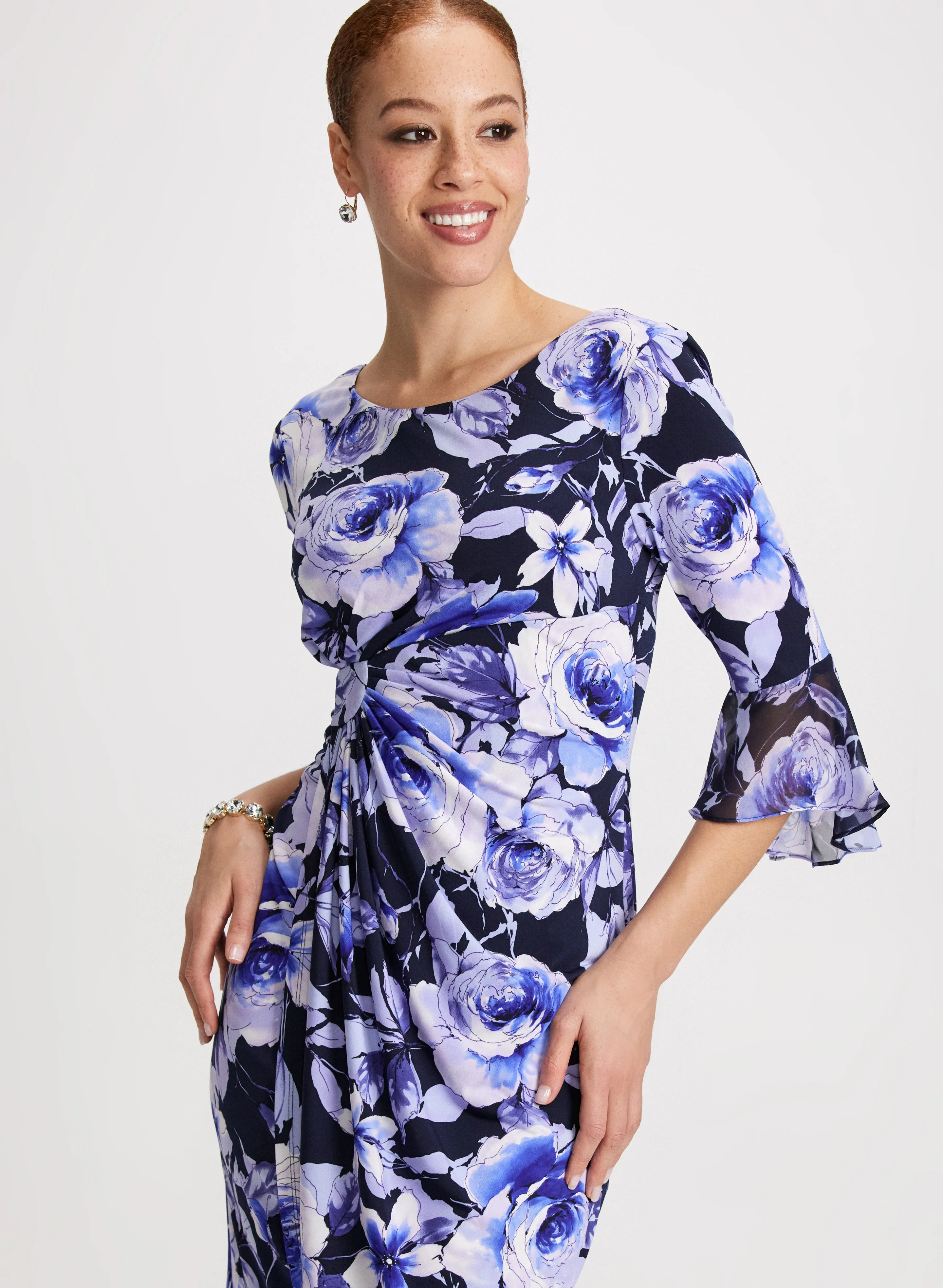 Floral Print Sheath Dress sold by Laura product image thumbnail 4