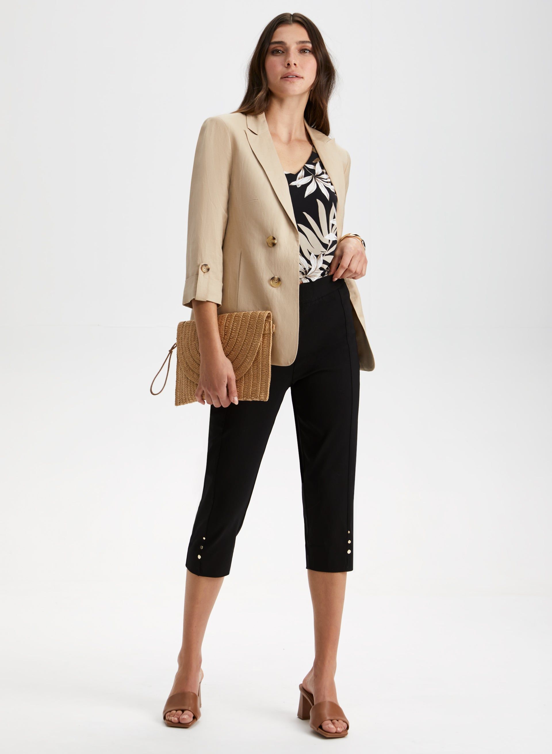 Fern Leaf Print Sleeveless Top sold by Laura product image thumbnail 3