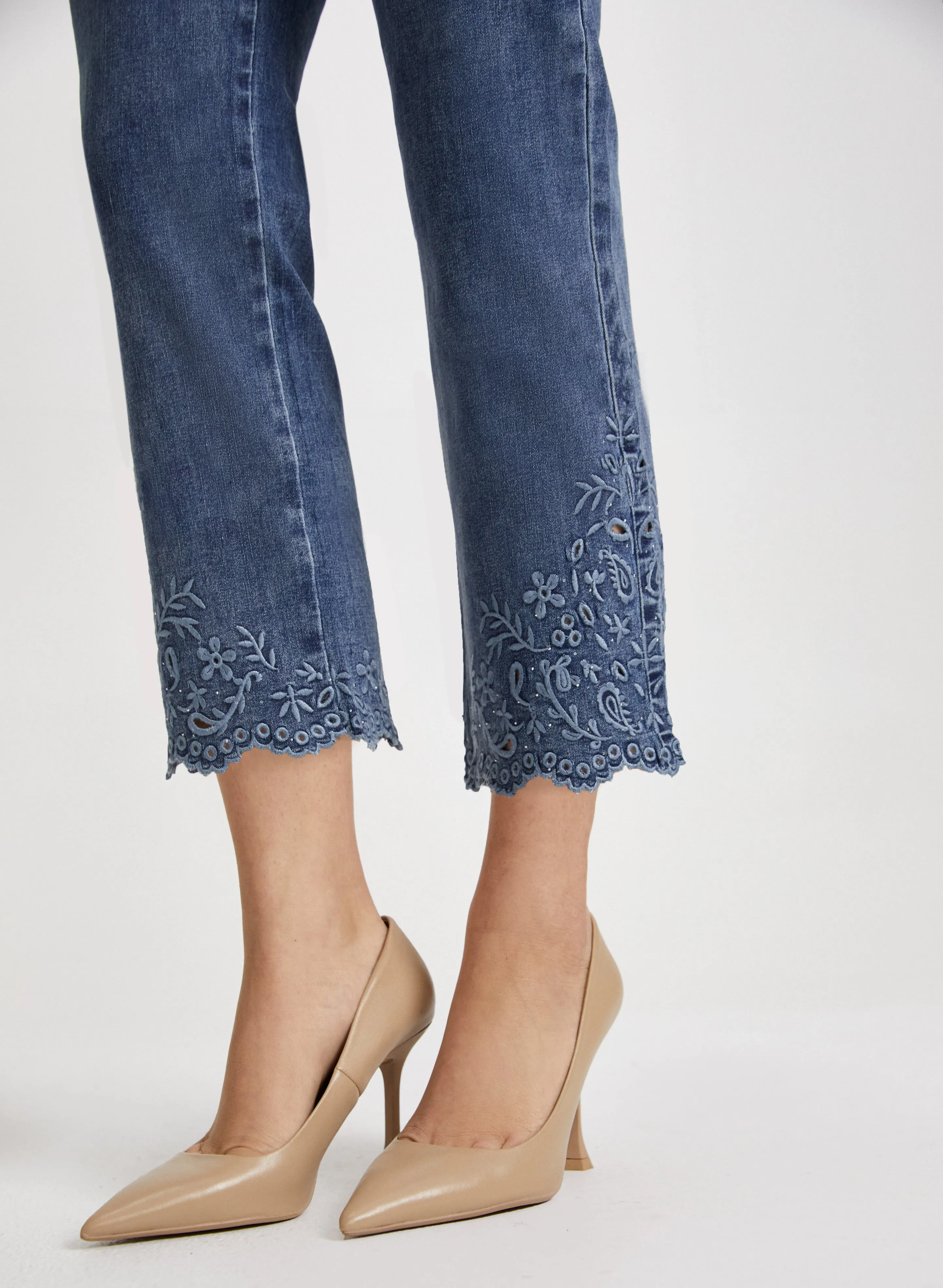 Embroidered Straight Leg Jeans sold by Laura product image thumbnail 5