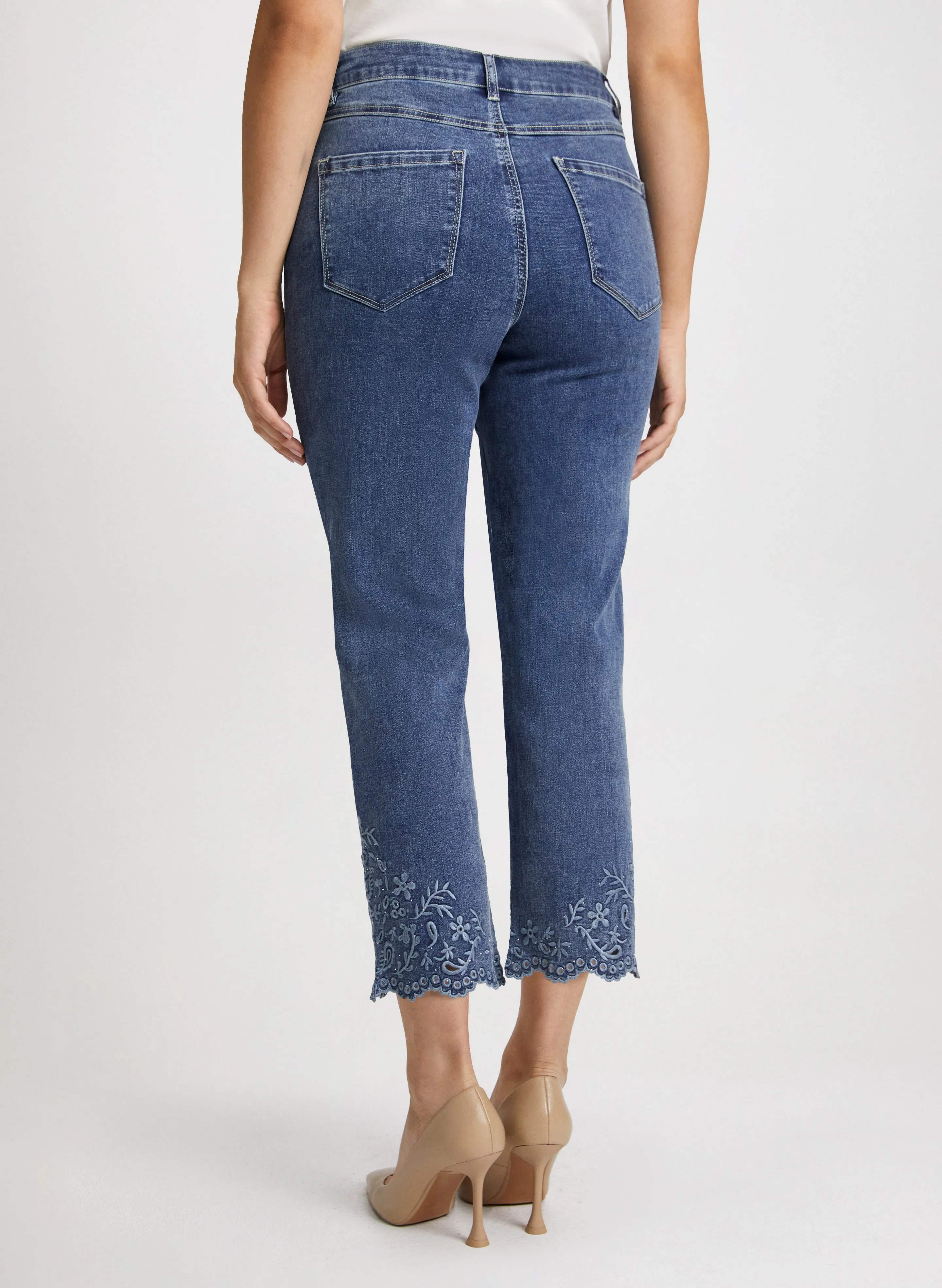 Embroidered Straight Leg Jeans sold by Laura product image thumbnail 2