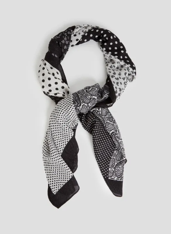 Patchwork Print Scarf sold by Laura