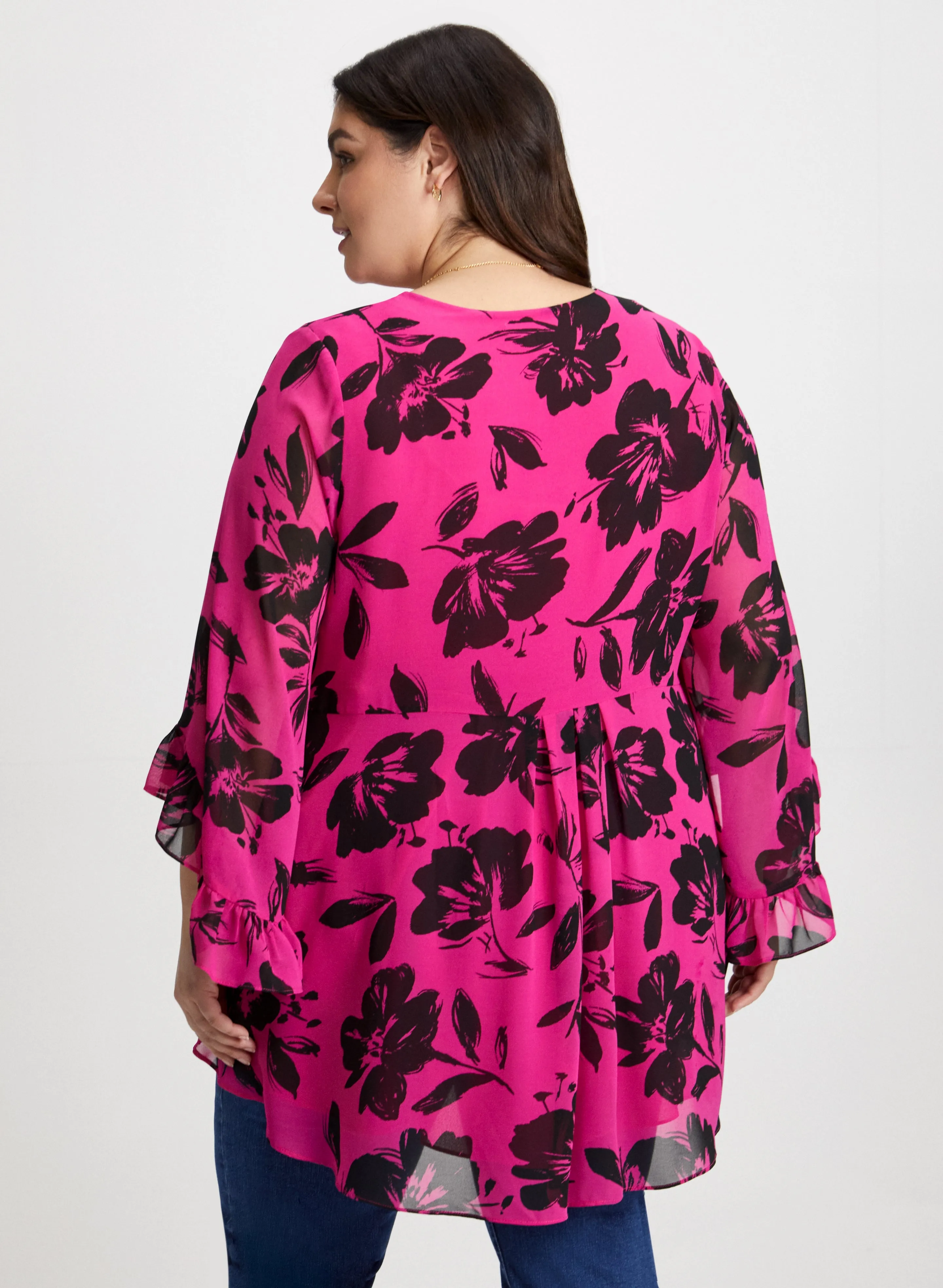 Floral Print Asymmetric Blouse sold by Laura product image thumbnail 4