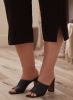 Slit Detail Pull-On Capris sold by Laura