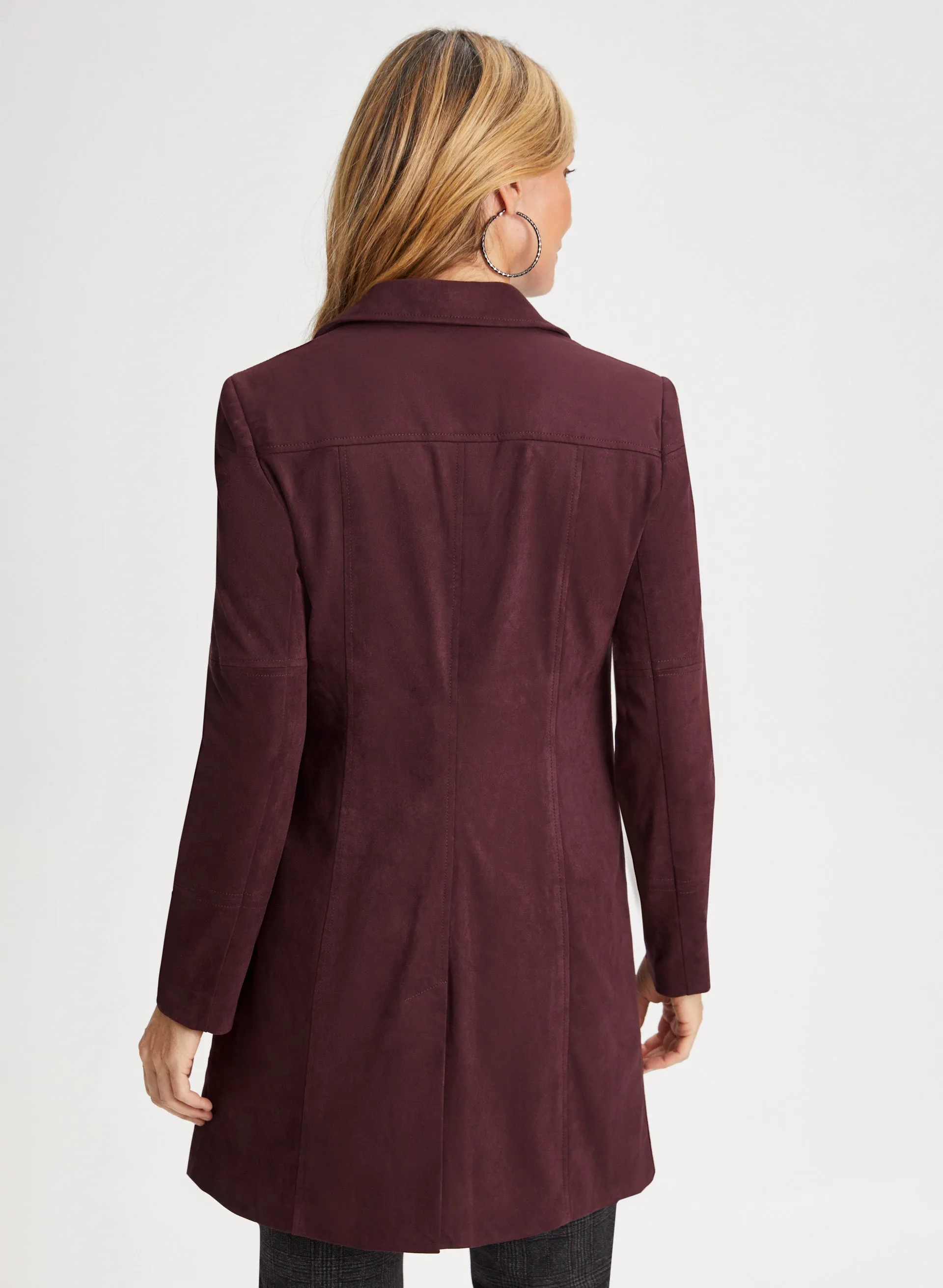 Stud Detail Faux Suede Jacket sold by Laura product image thumbnail 2