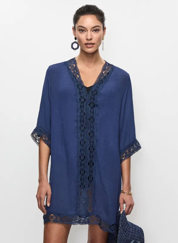 Crochet Lace Cover-Up sold by Laura