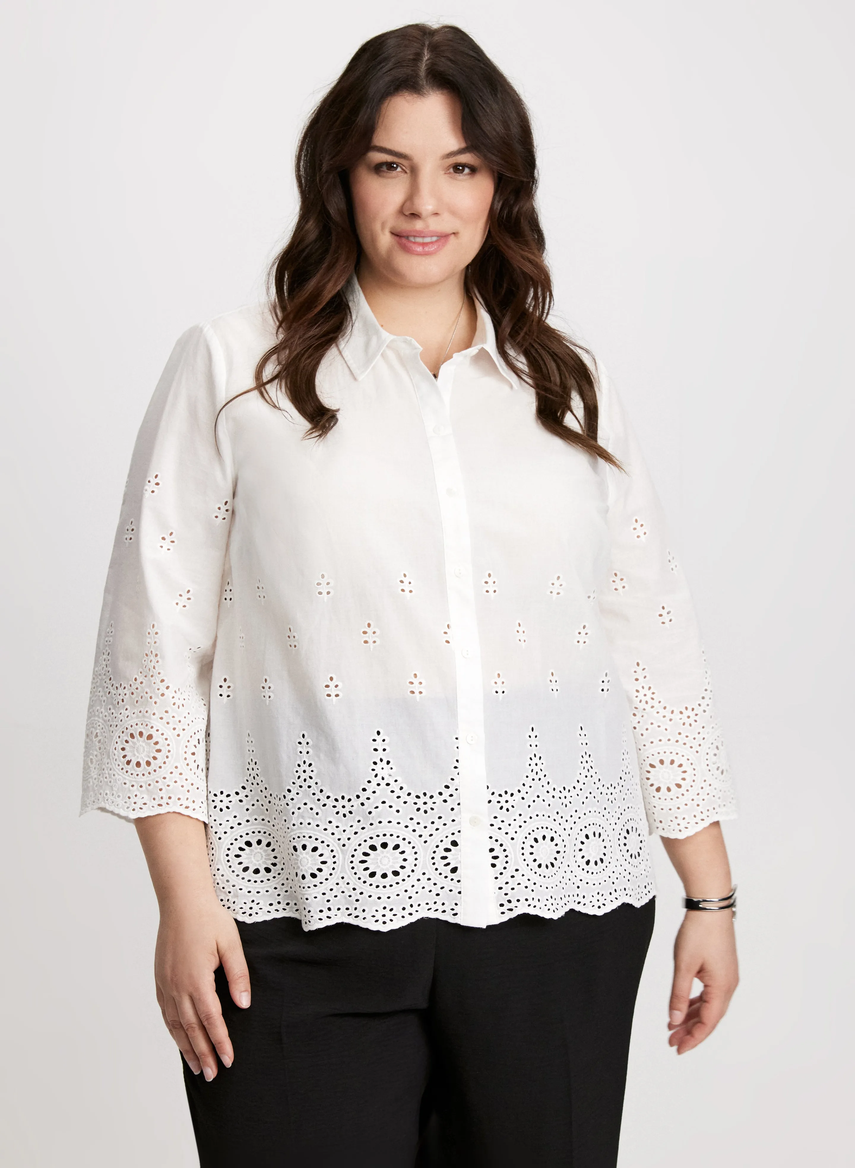 Embroidered Detail Blouse sold by Laura