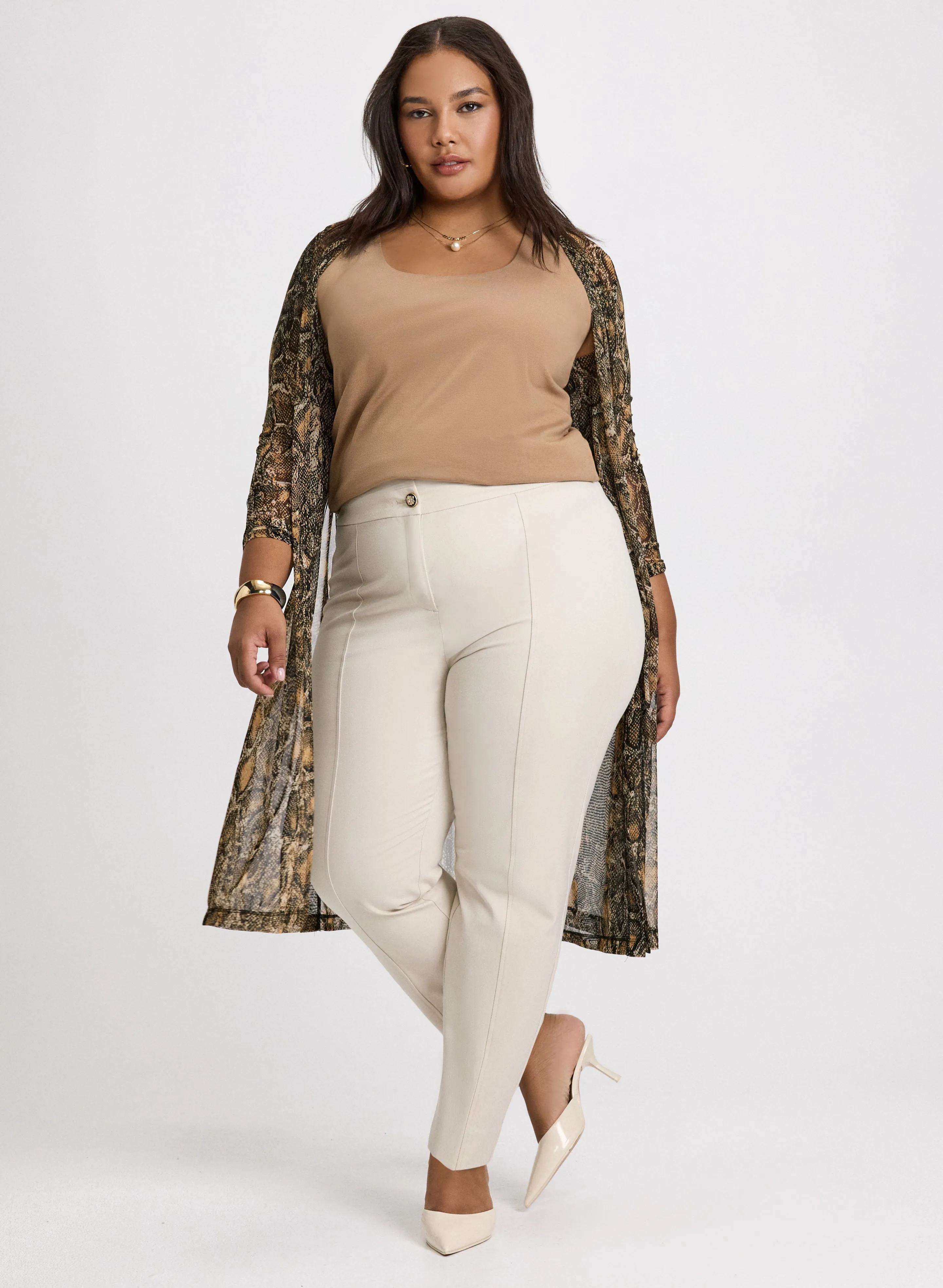 Snake Print Slit Cardigan sold by Laura product image thumbnail 2