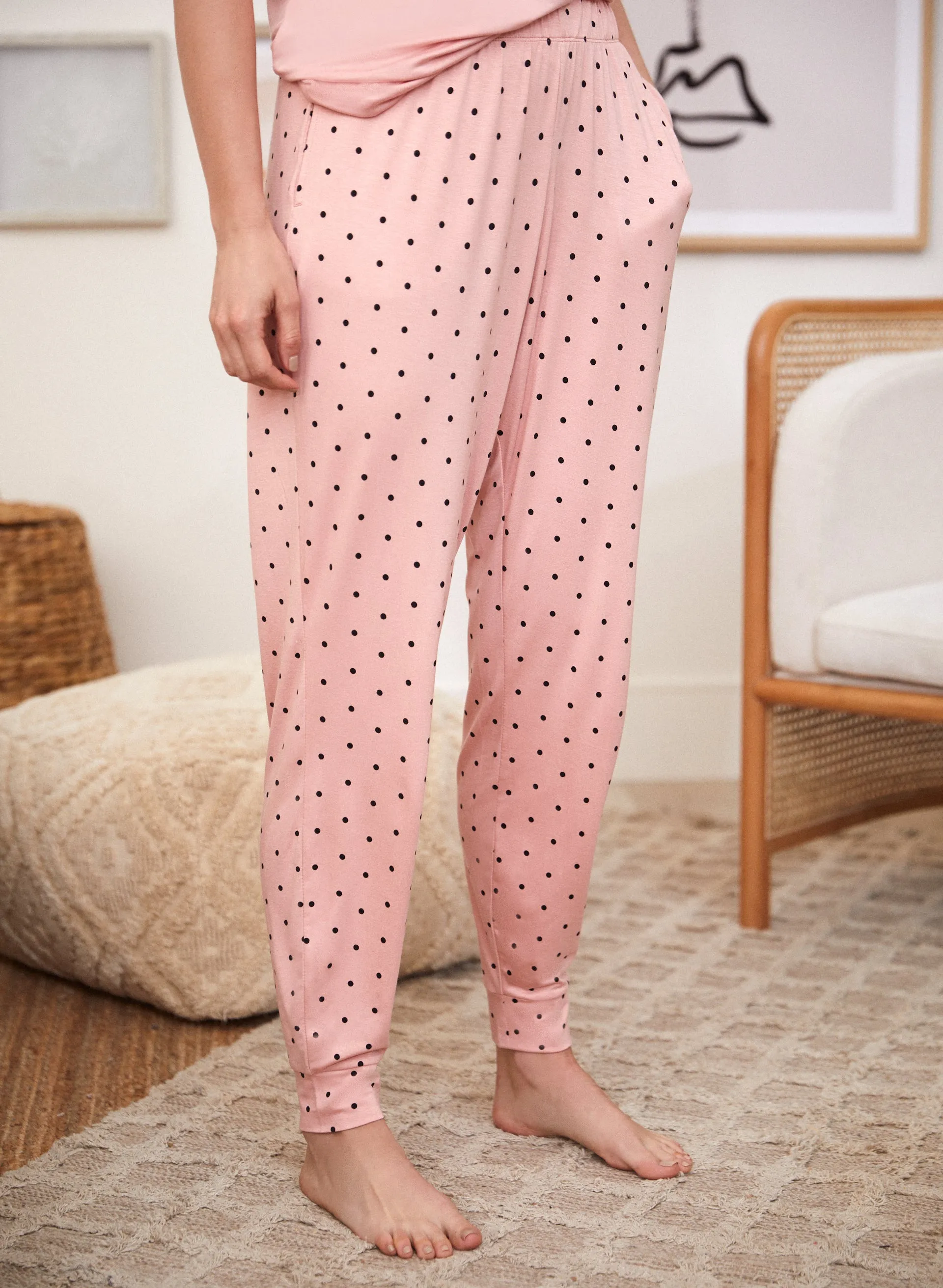 Polka Dot Print Pyjama Pants sold by Laura