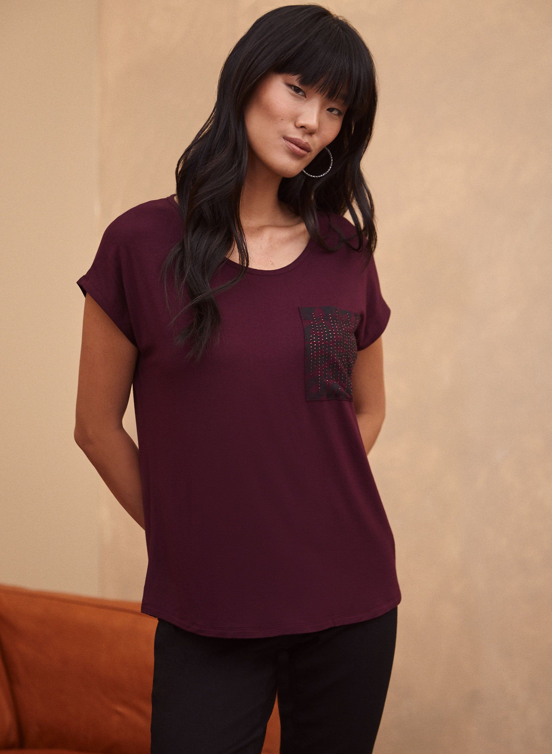 Animal Print Pocket Tee sold by Laura