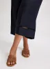 Wide Leg Linen-Blend Capris sold by Laura