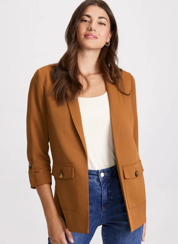 Lightweight Tab Sleeve Jacket sold by Laura