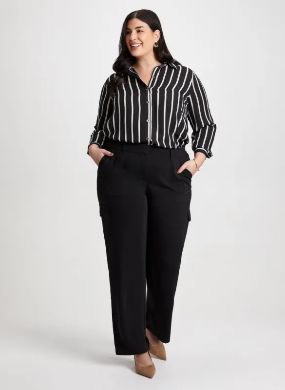 Striped Blouse & Cargo Pants sold by Laura