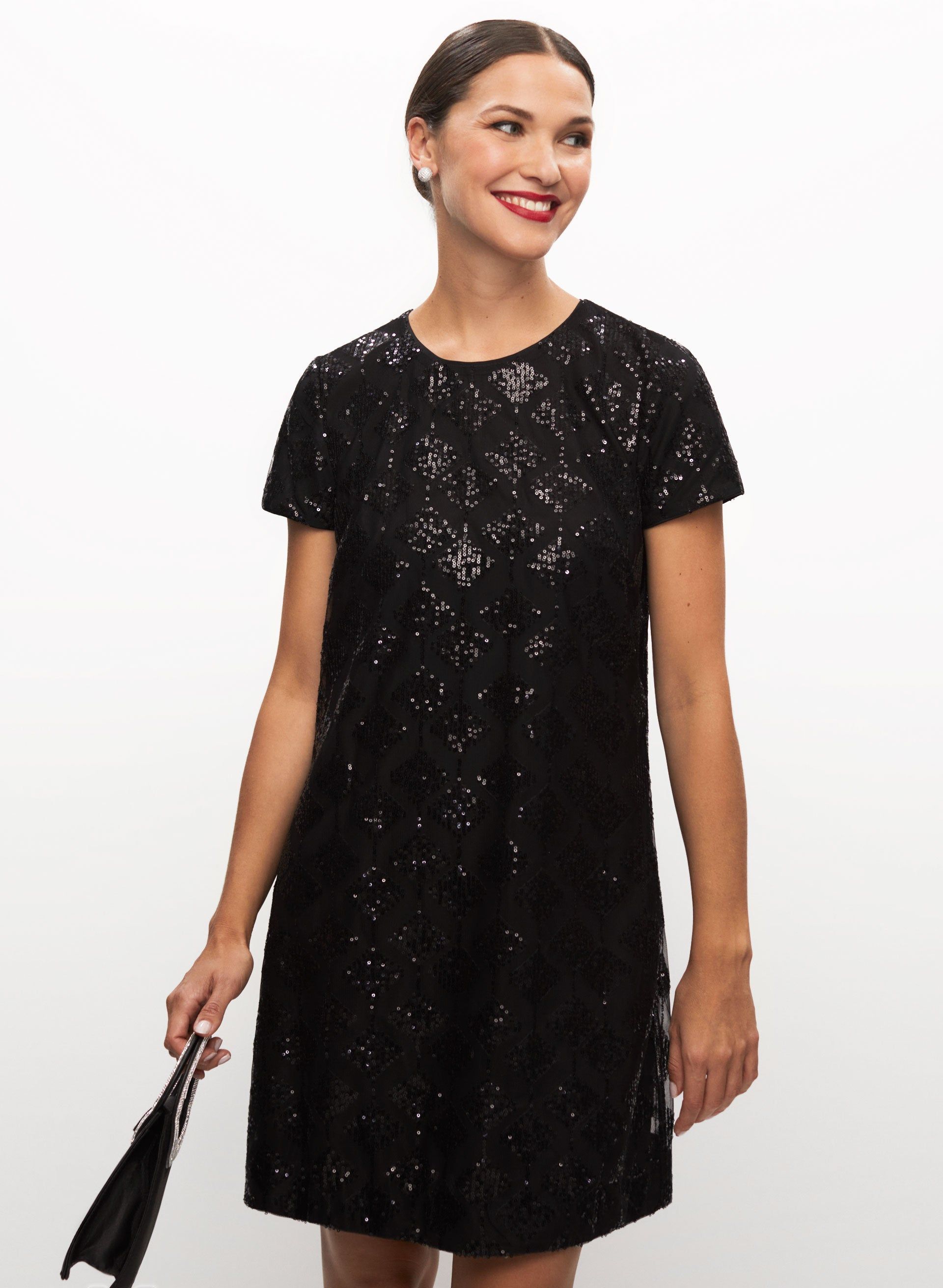 Diamond Motif Sequin Dress sold by Laura product image thumbnail 4