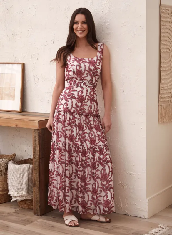Floral Paisley Print Maxi Dress sold by Laura