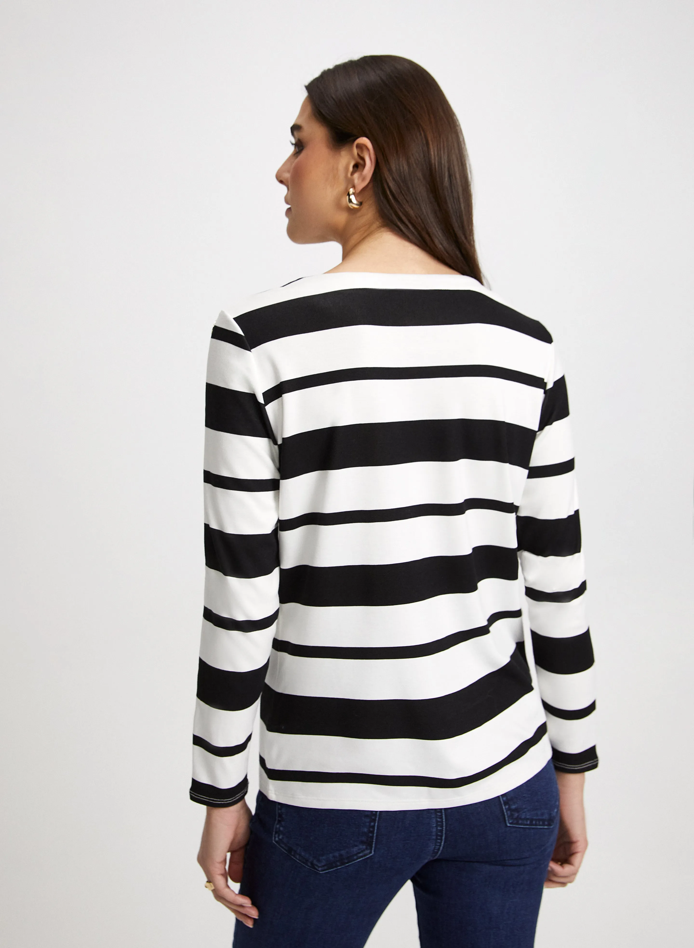 Stripe Print Top sold by Laura product image thumbnail 4