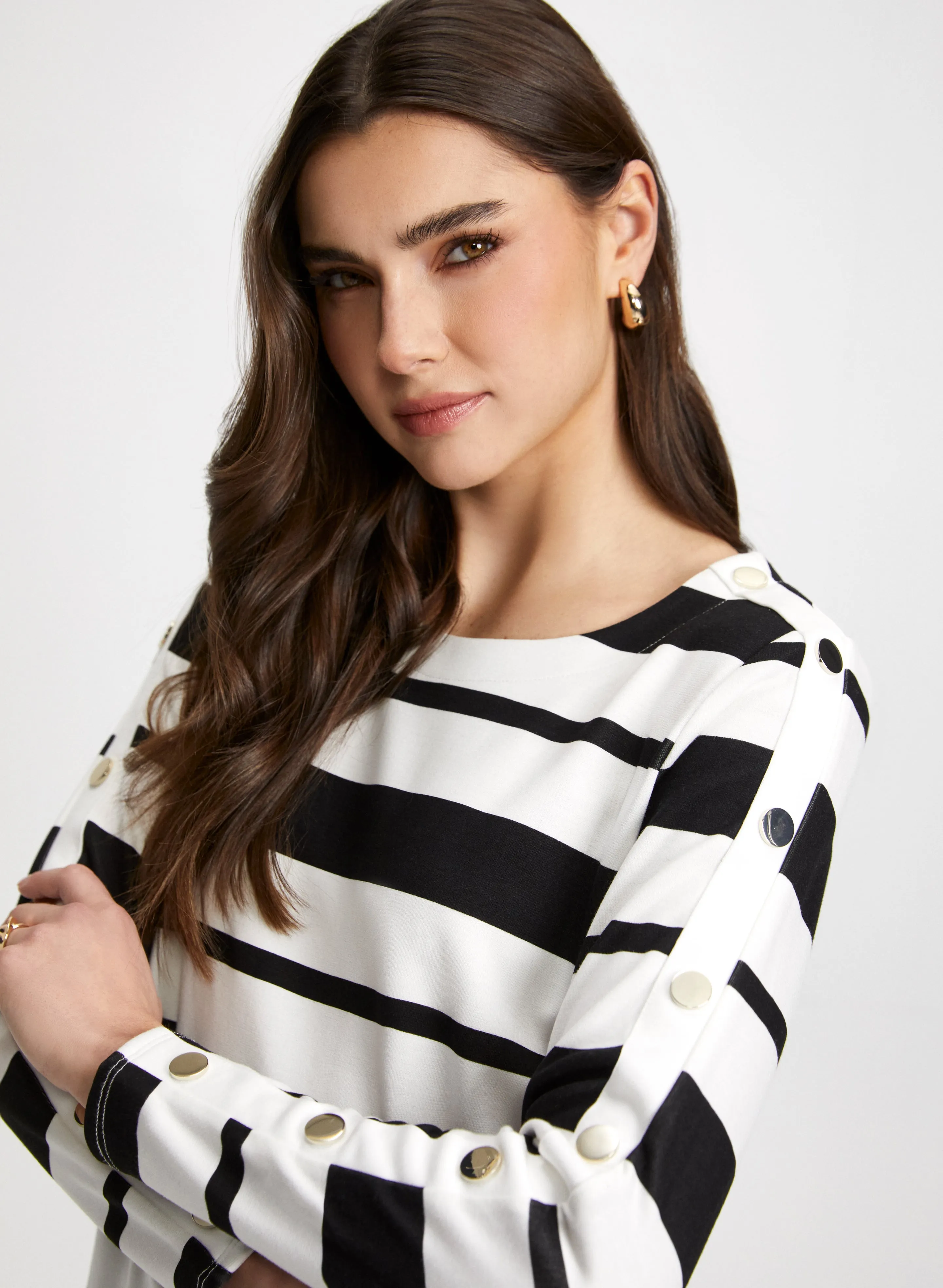 Stripe Print Top sold by Laura product image thumbnail 2