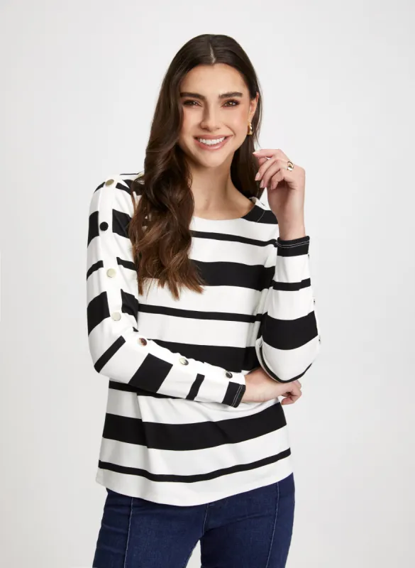 Stripe Print Top sold by Laura