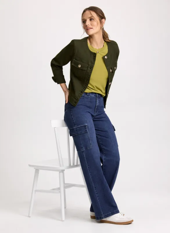 Cargo Pocket Denim Jacket & Cargo Jeans sold by Laura
