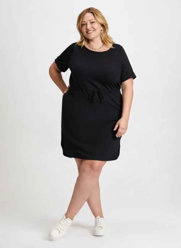 Short Sleeve Dress & Chain Link Necklace sold by Laura