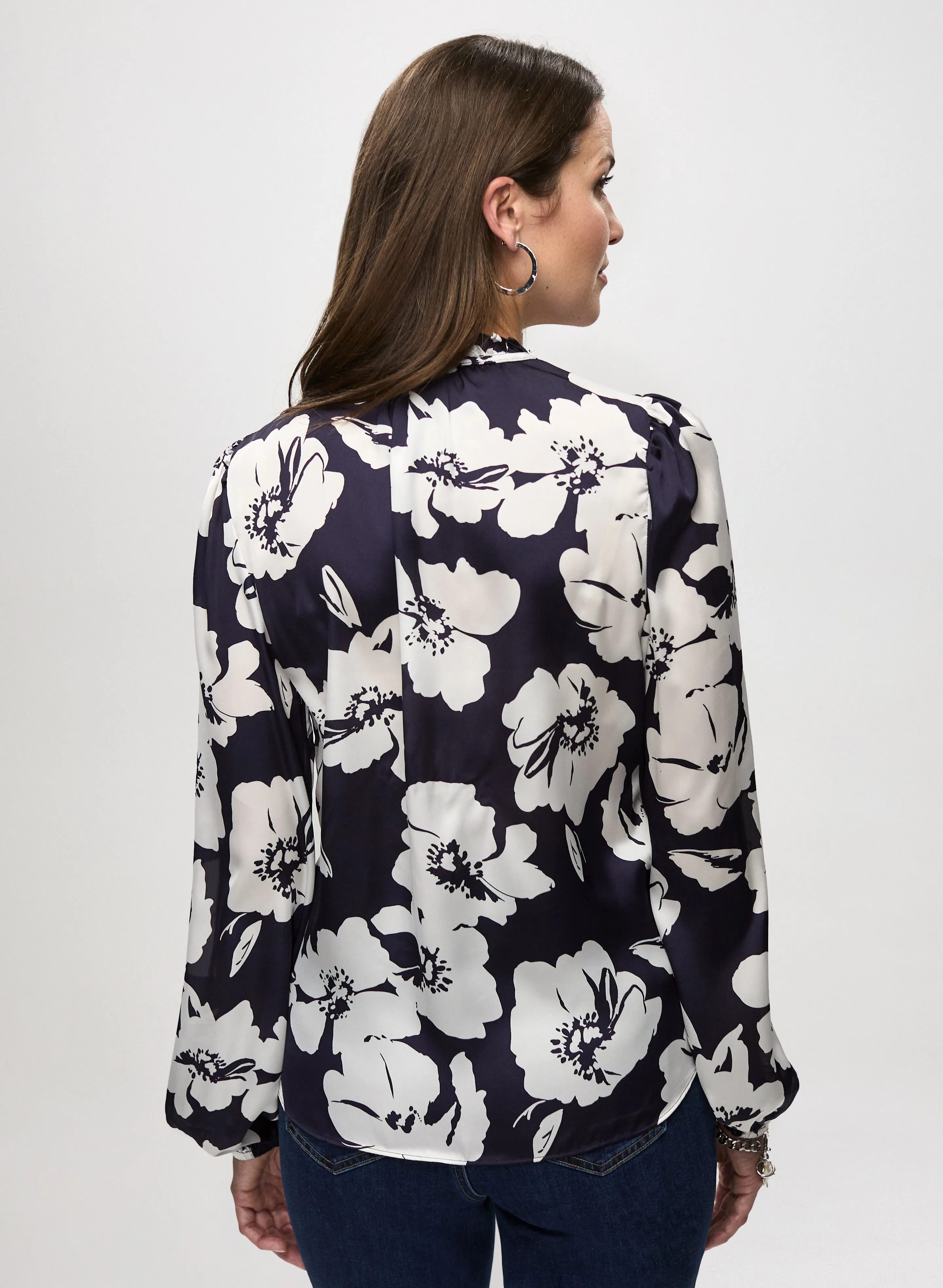 Ruffle Detail Satin Blouse sold by Laura product image thumbnail 4