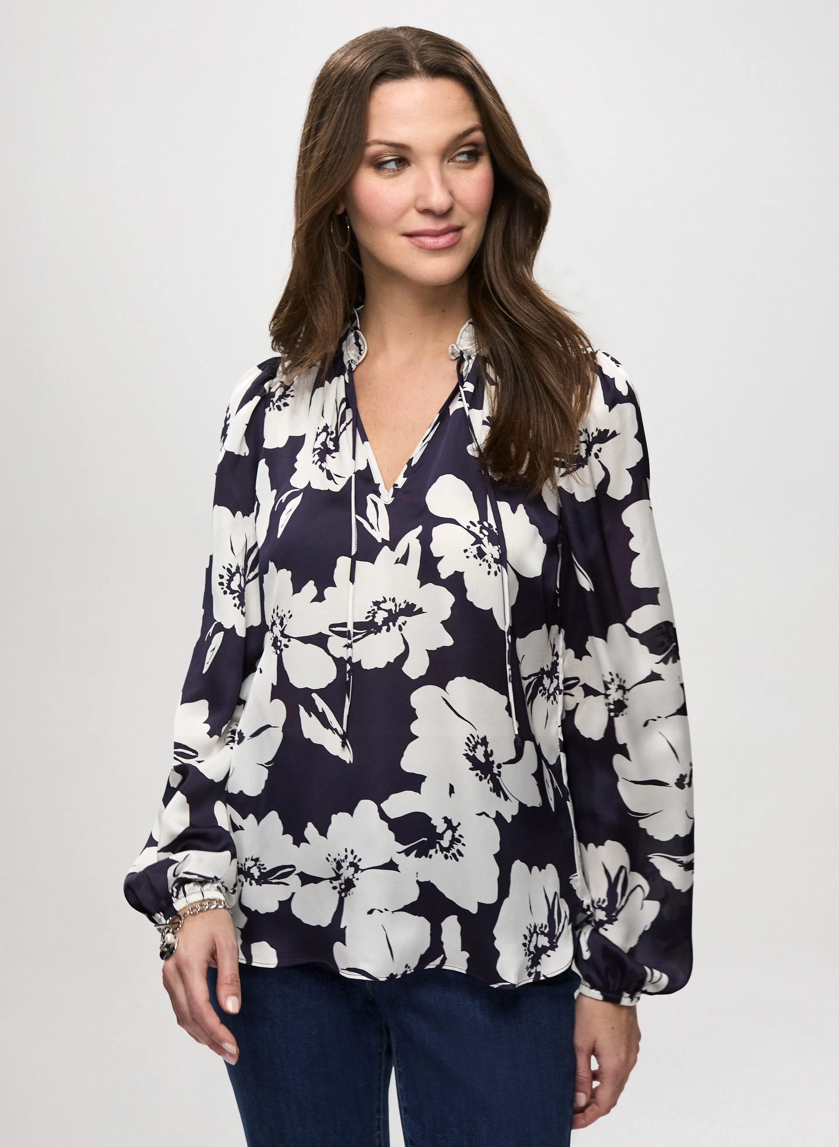 Ruffle Detail Satin Blouse sold by Laura product image thumbnail 5